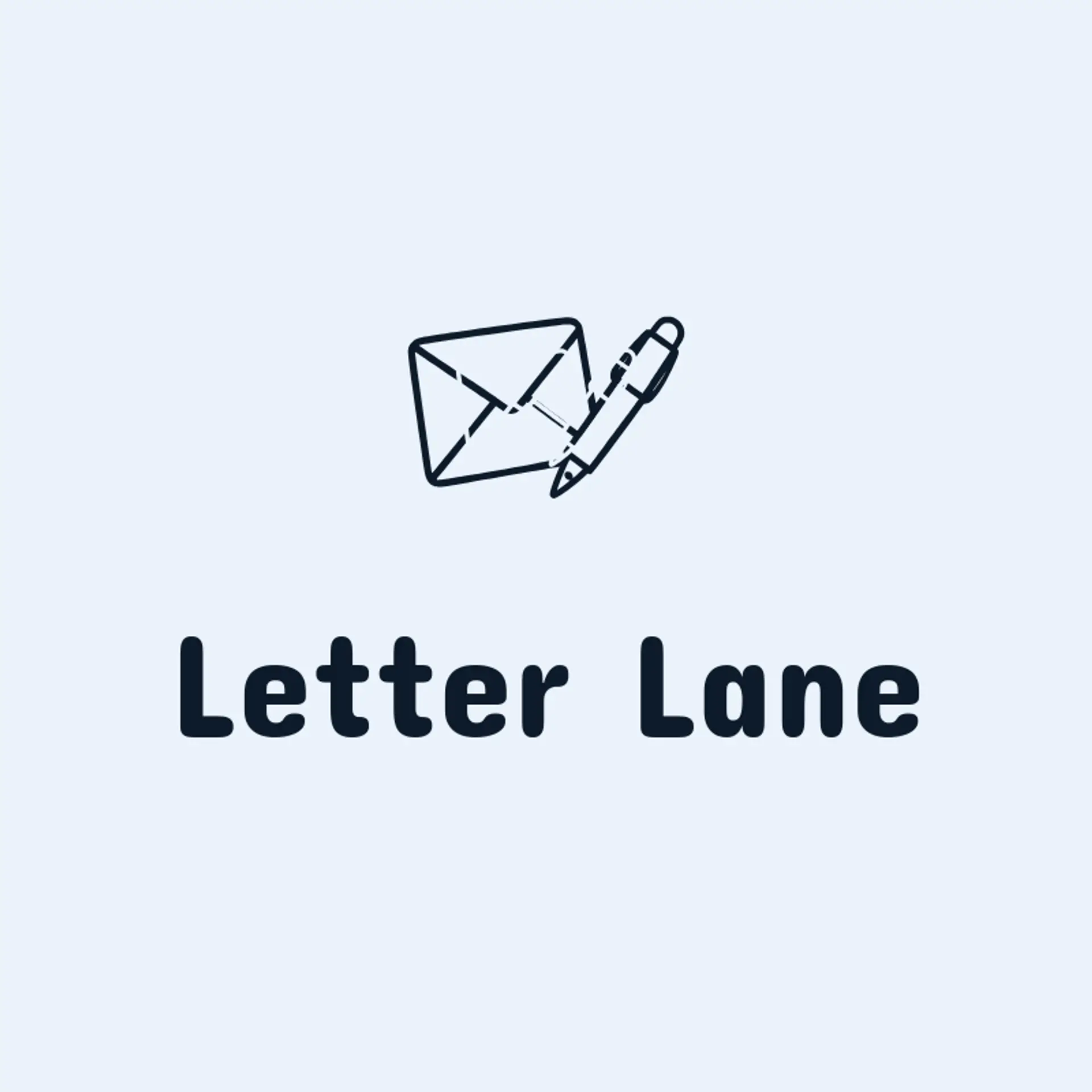 Letter Lane logo for pen