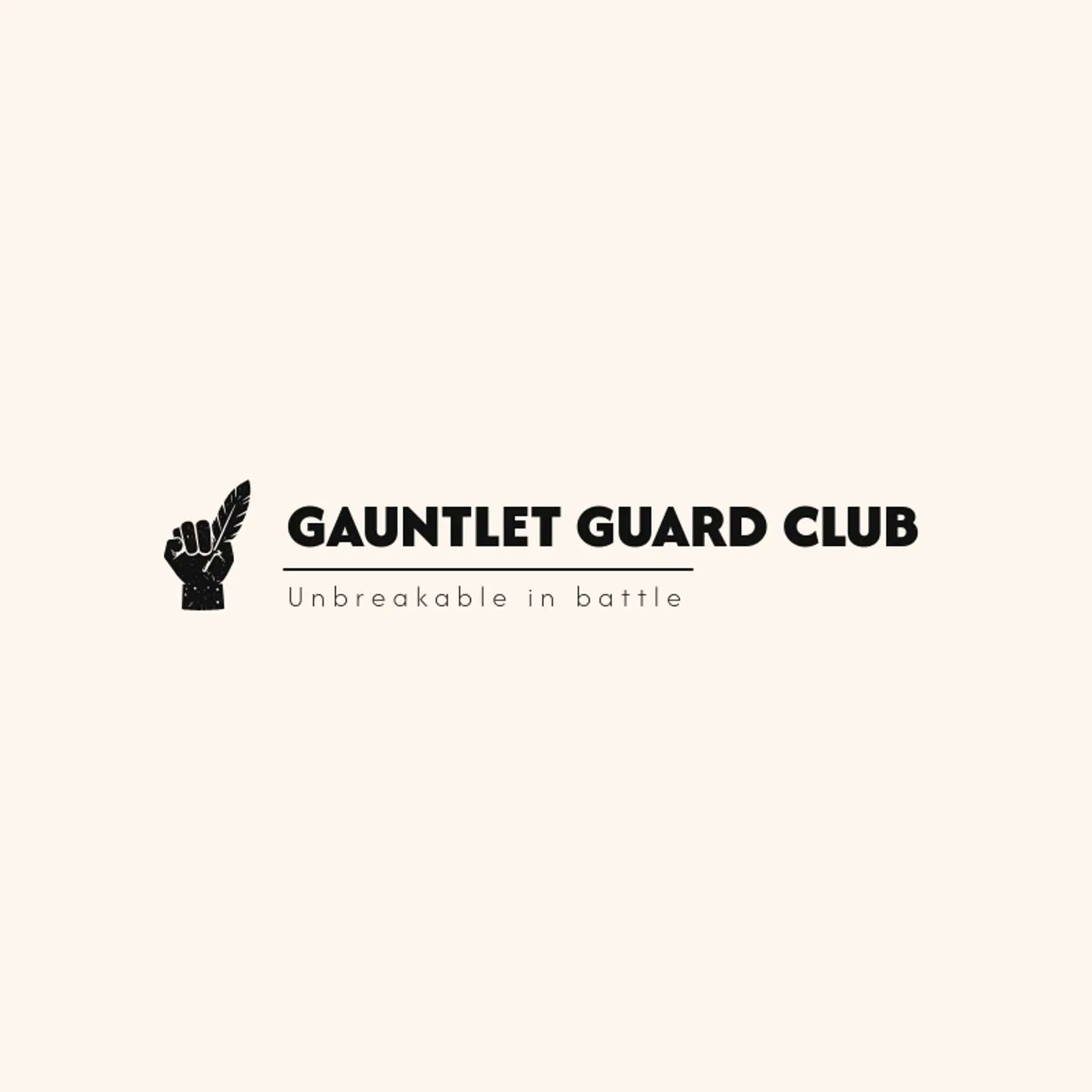 Gauntlet Guard Club logo for warrior
