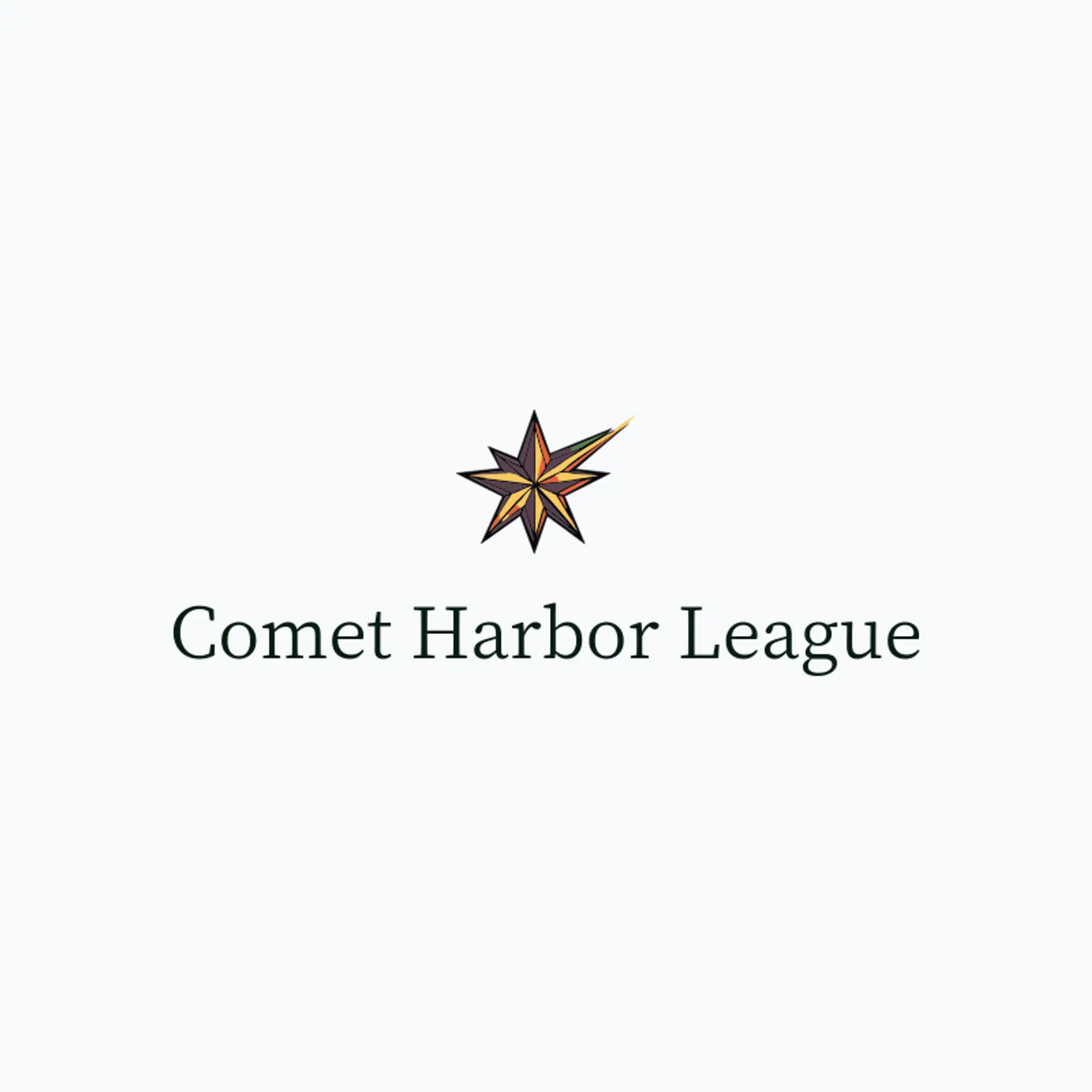 Comet Harbor League logo for comet
