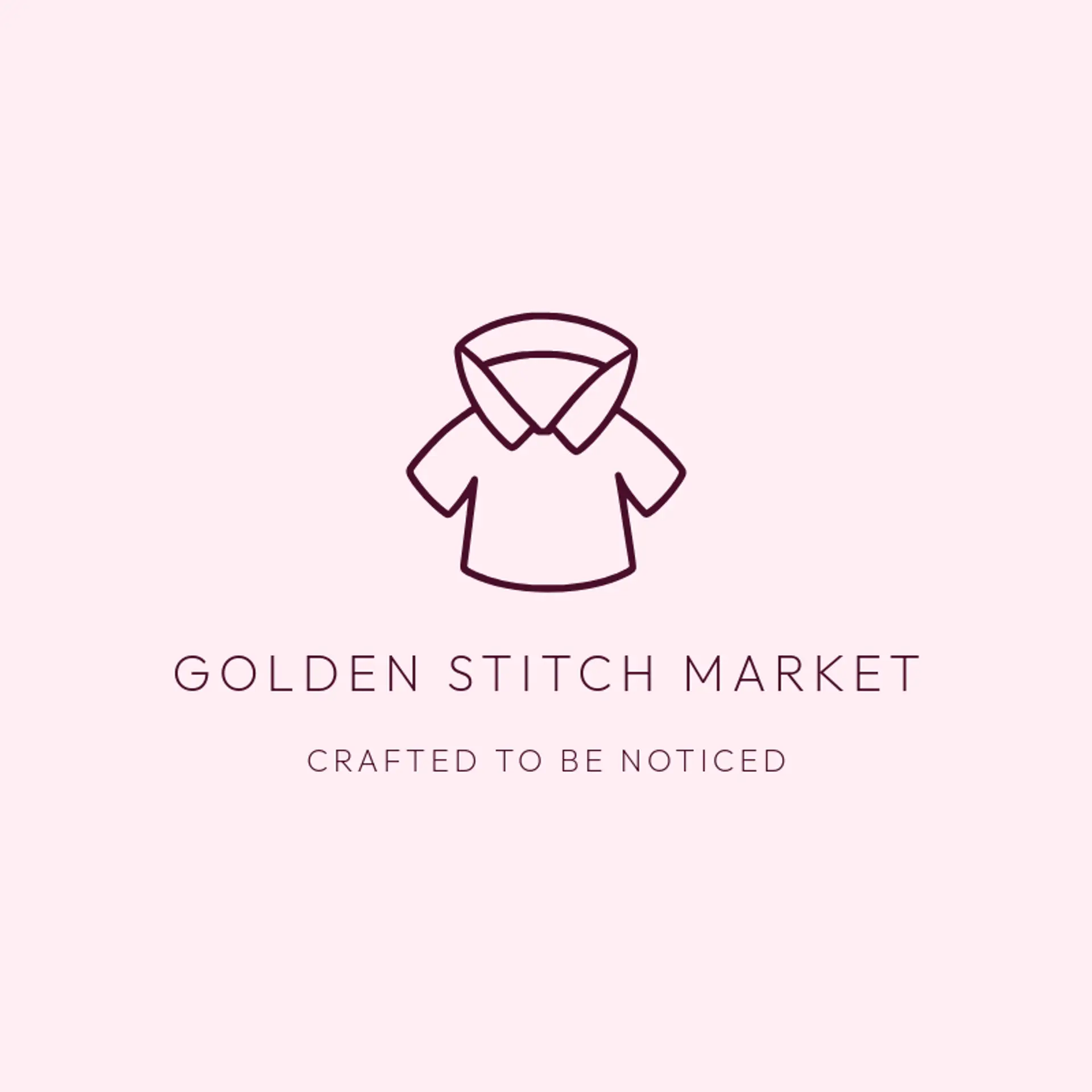 Golden Stitch Market logo for shirt