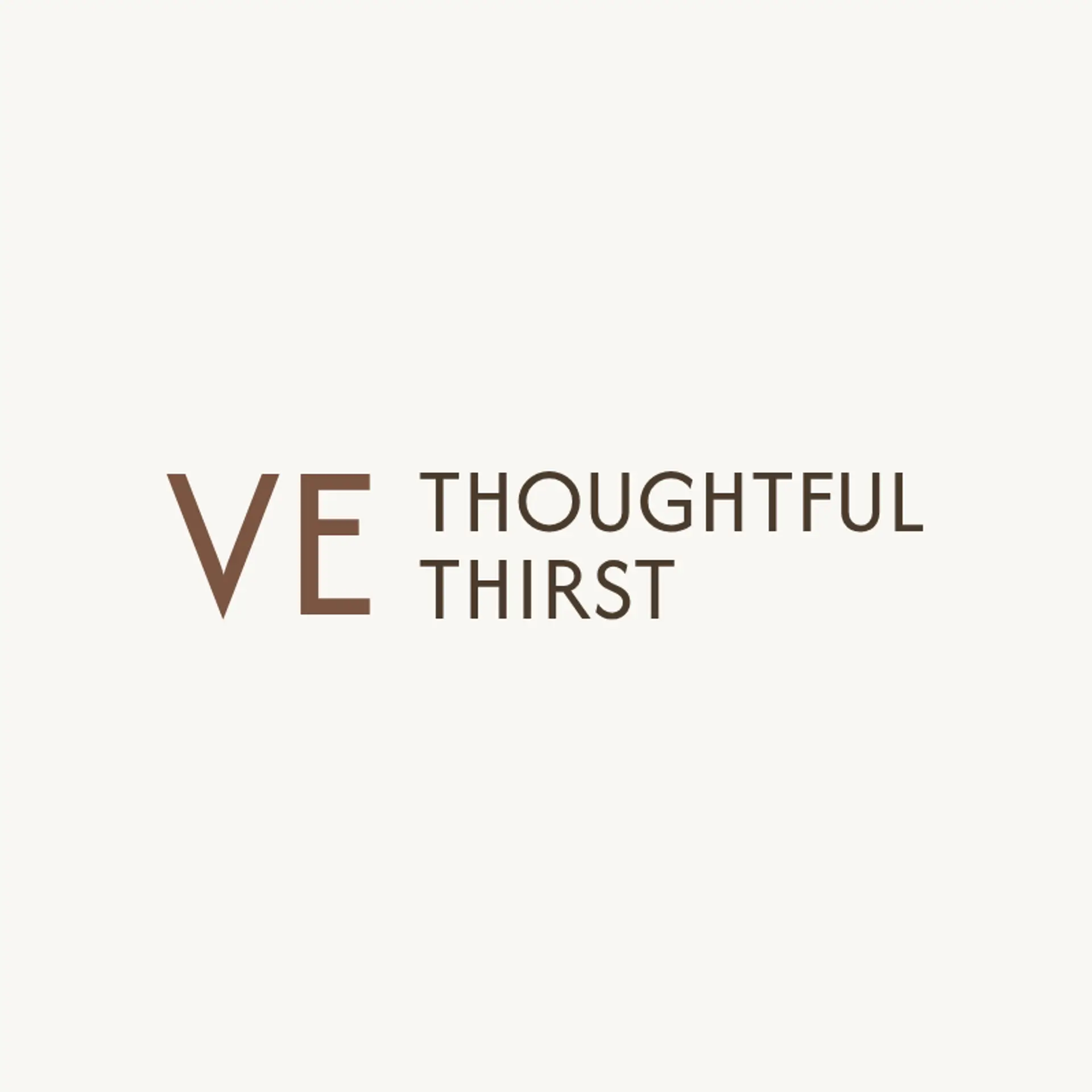 Thoughtful Thirst logo for creative cafe