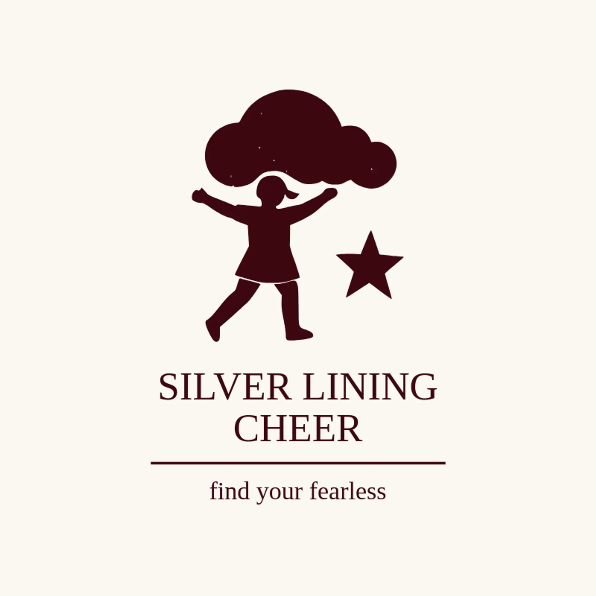 Silver Lining Cheer logo for cheerleader