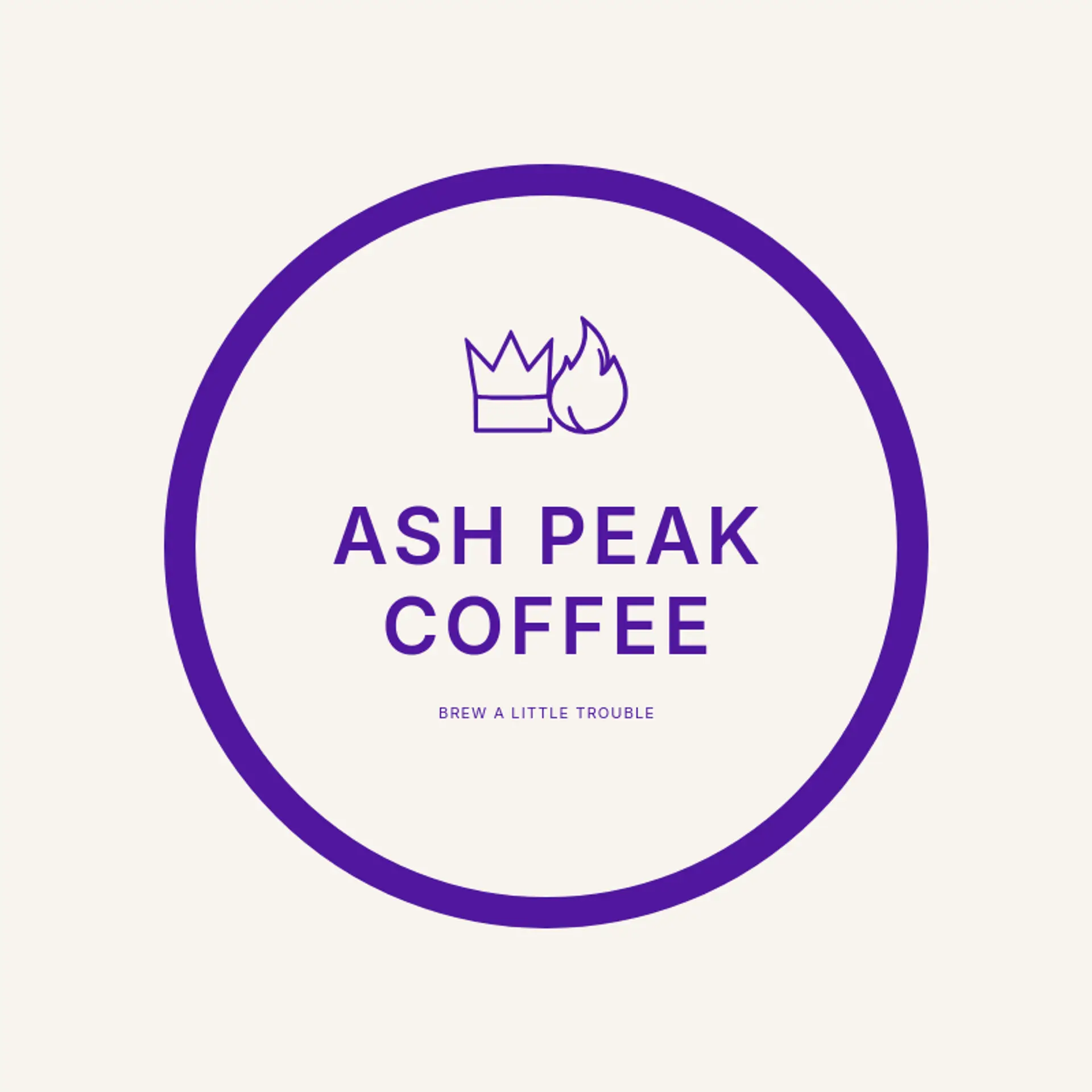 Ash Peak Coffee logo for devil