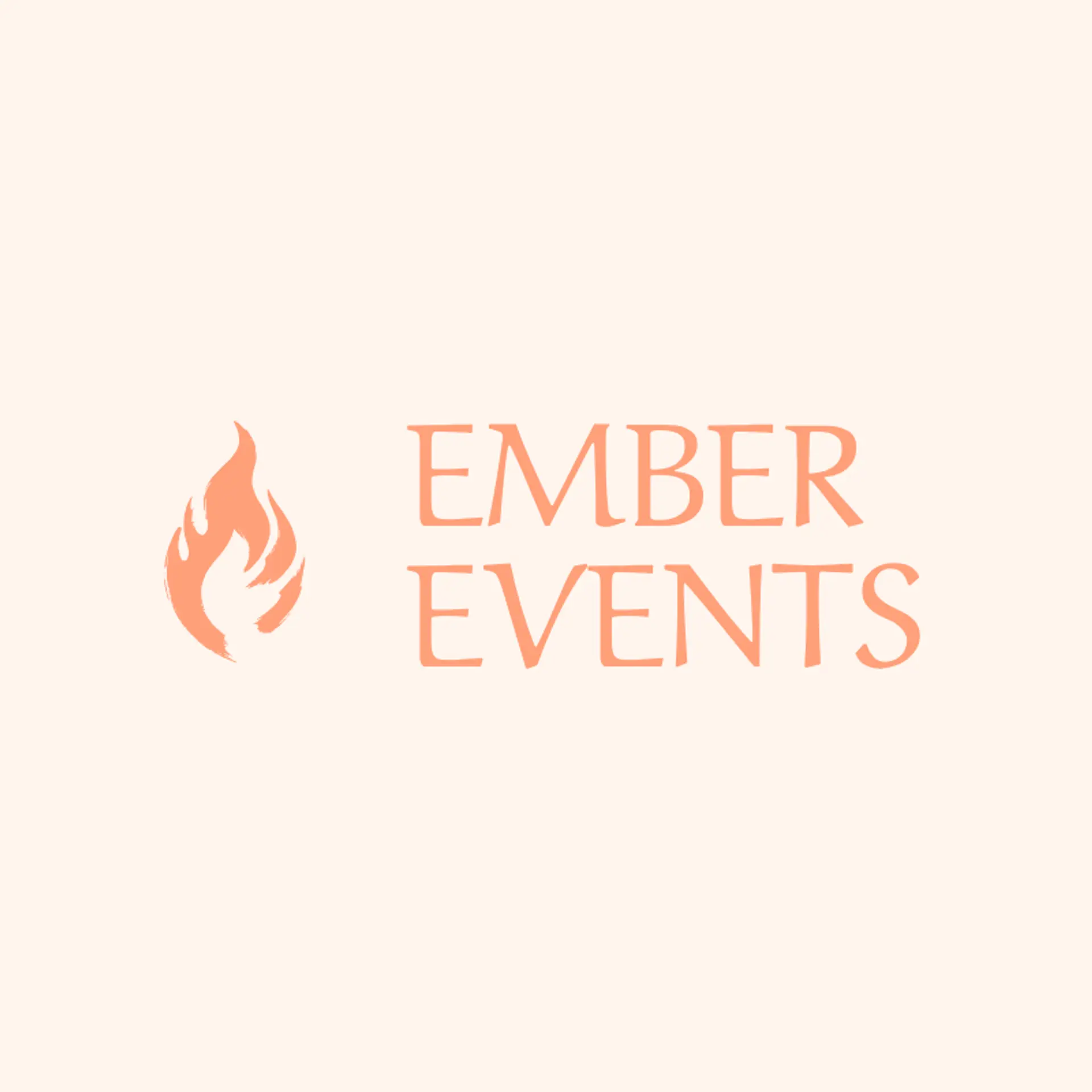 Ember Events logo for fire
