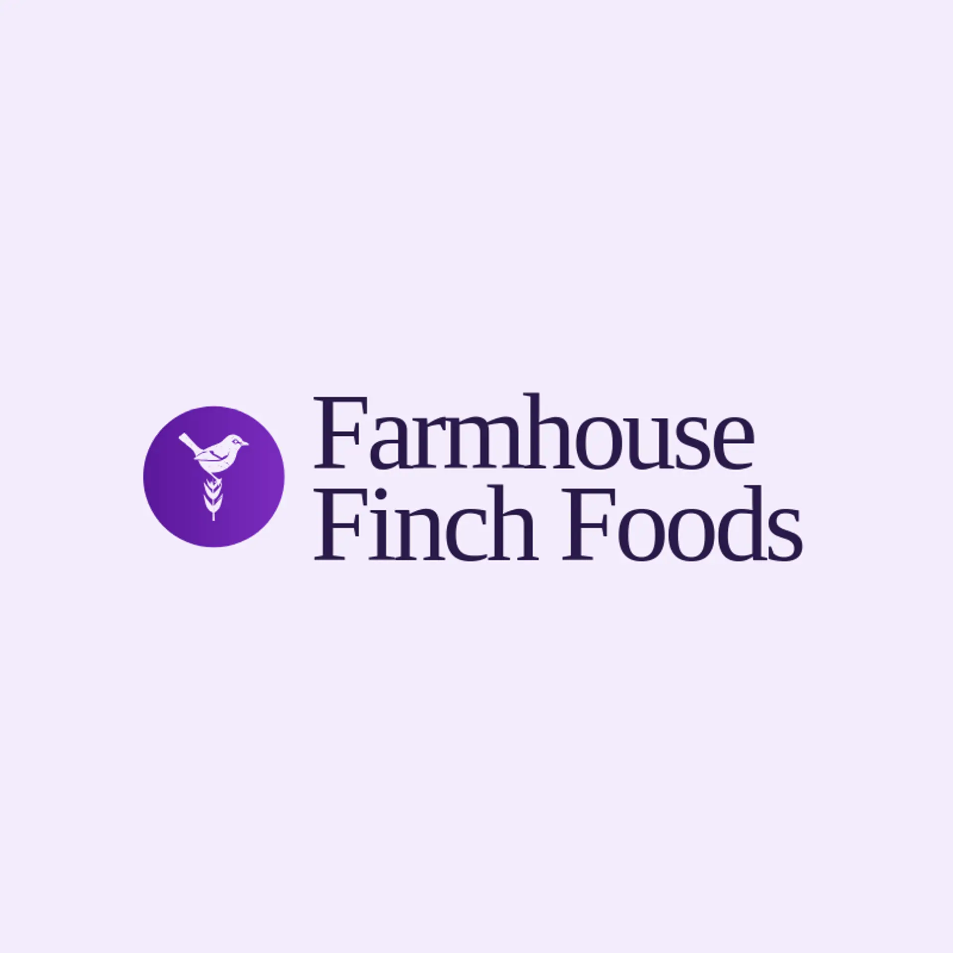Farmhouse Finch Foods logo for harvest
