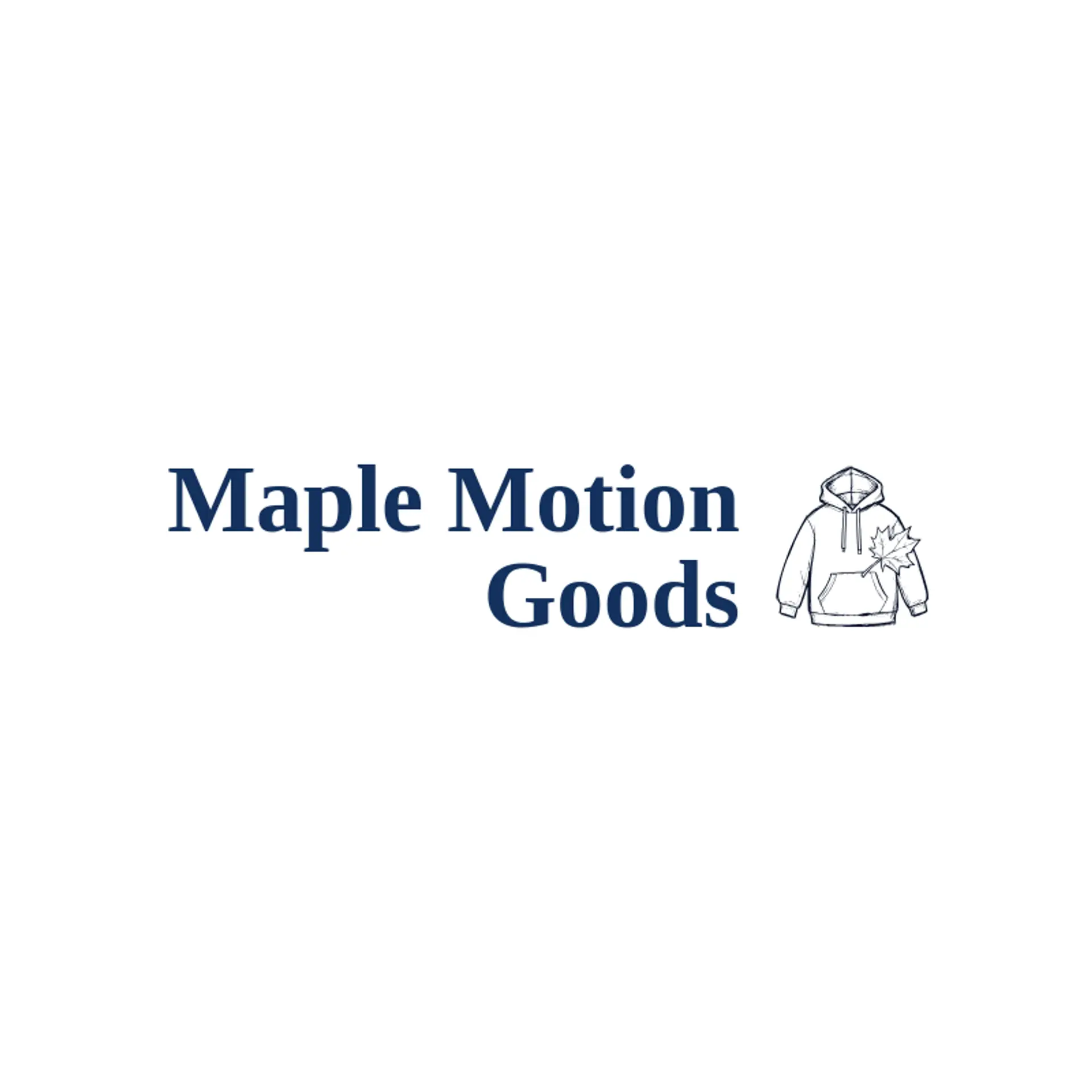 Maple Motion Goods logo for hoodie