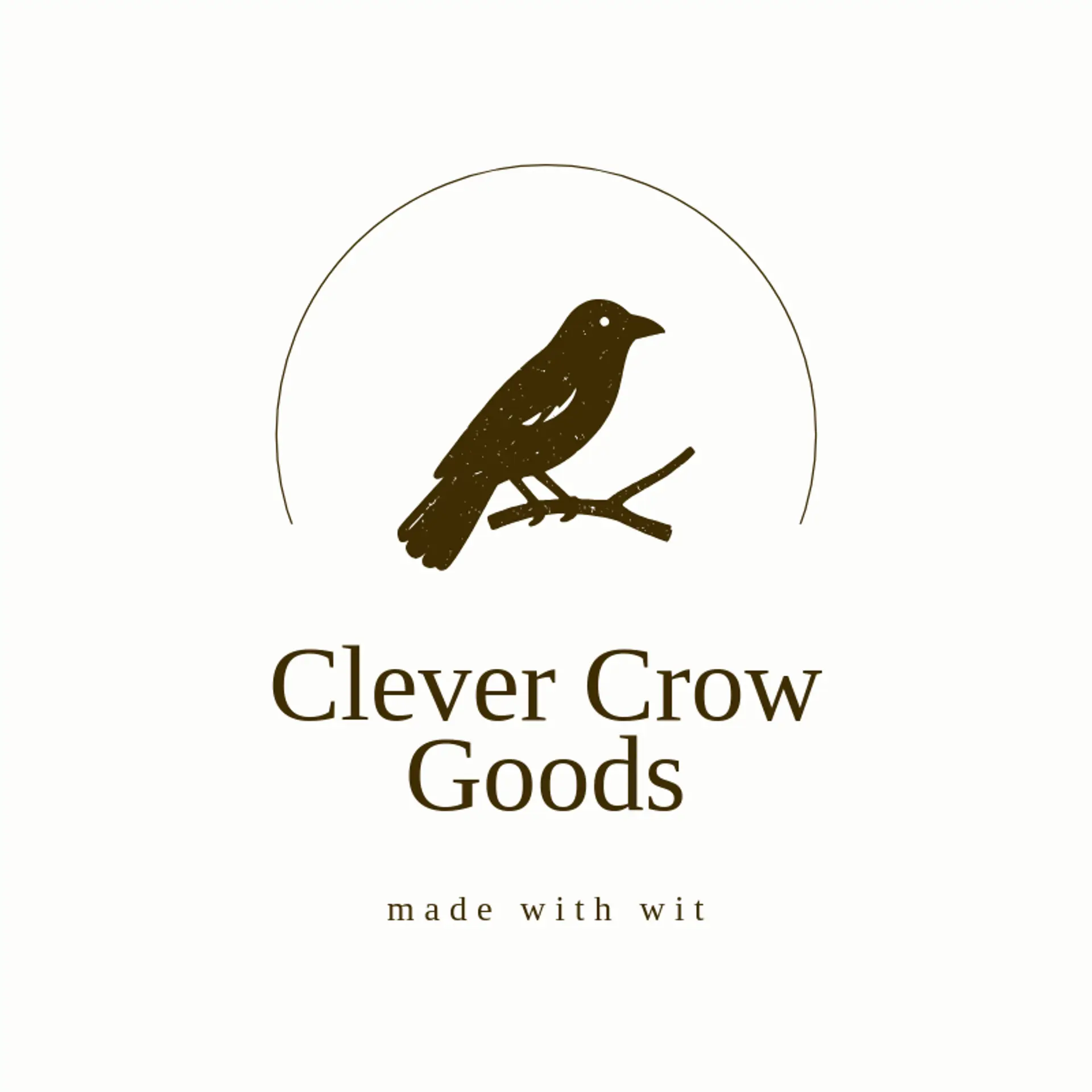 Clever Crow Goods logo for crow