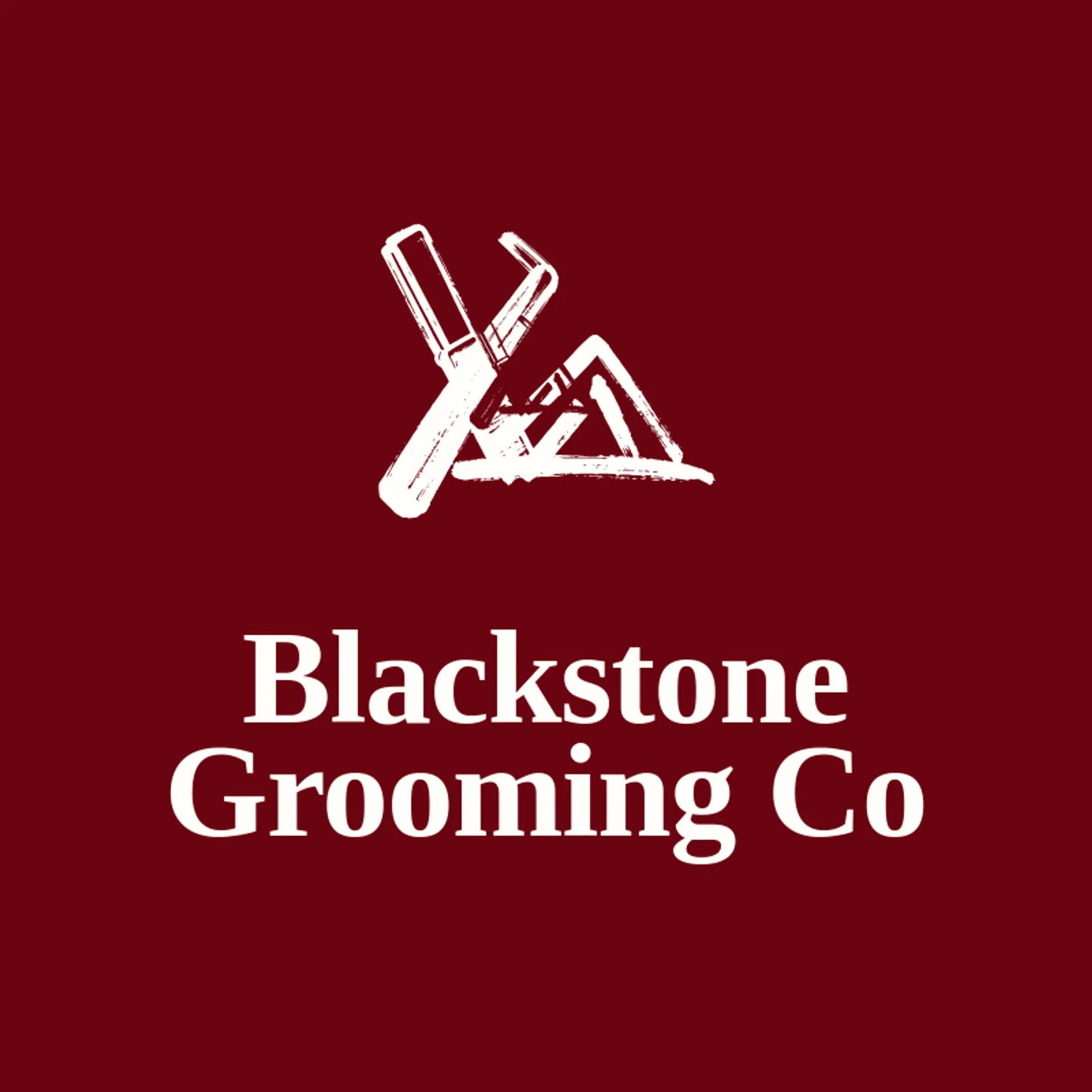 Blackstone Grooming Co logo for barbershop