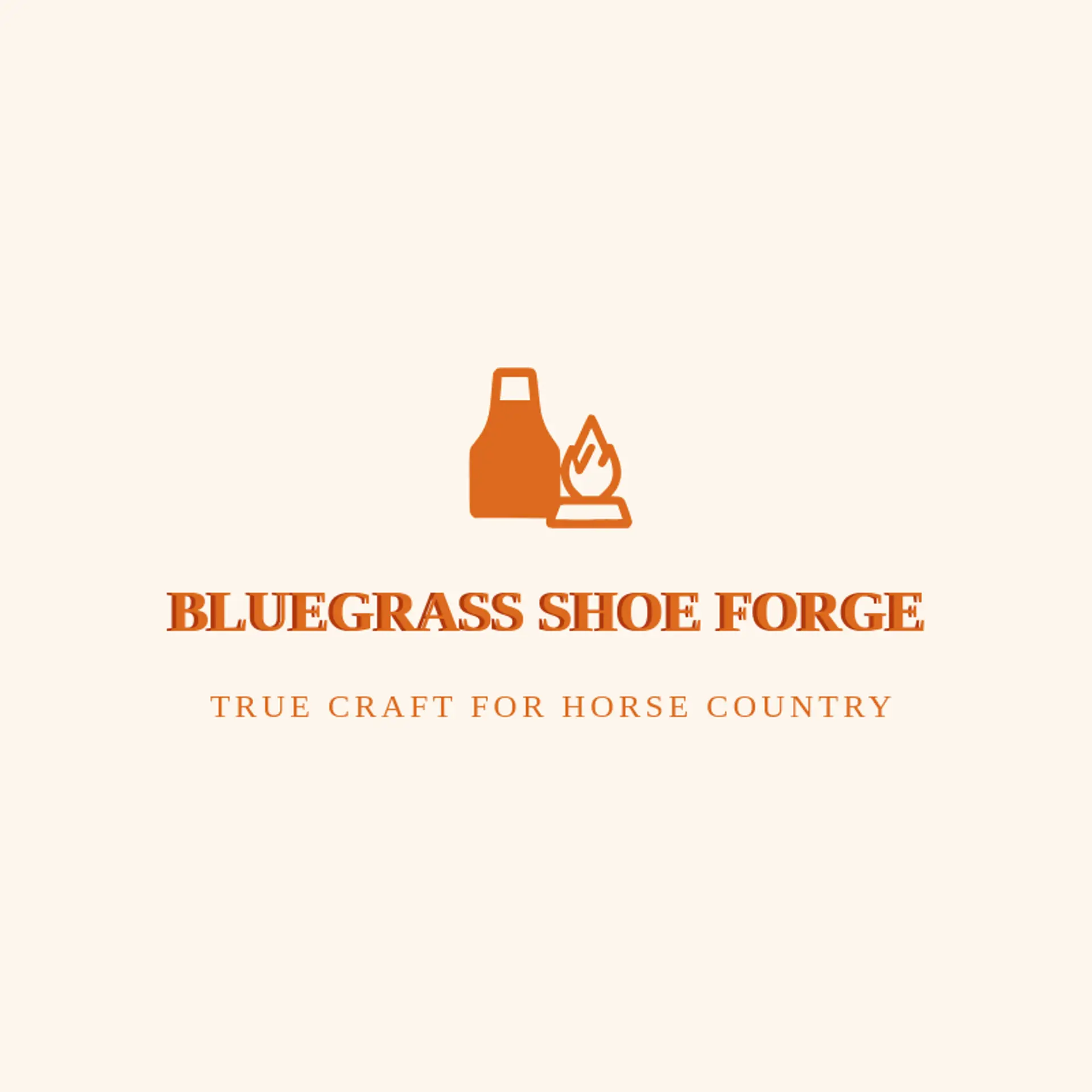 Bluegrass Shoe Forge logo for farrier