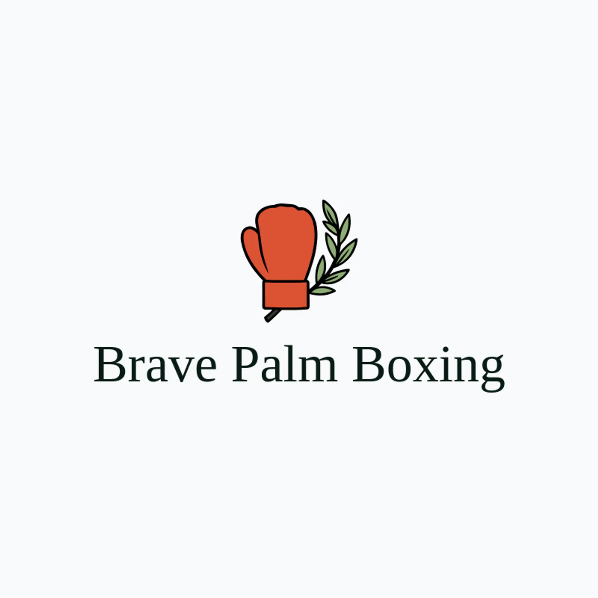 Brave Palm Boxing logo for fight