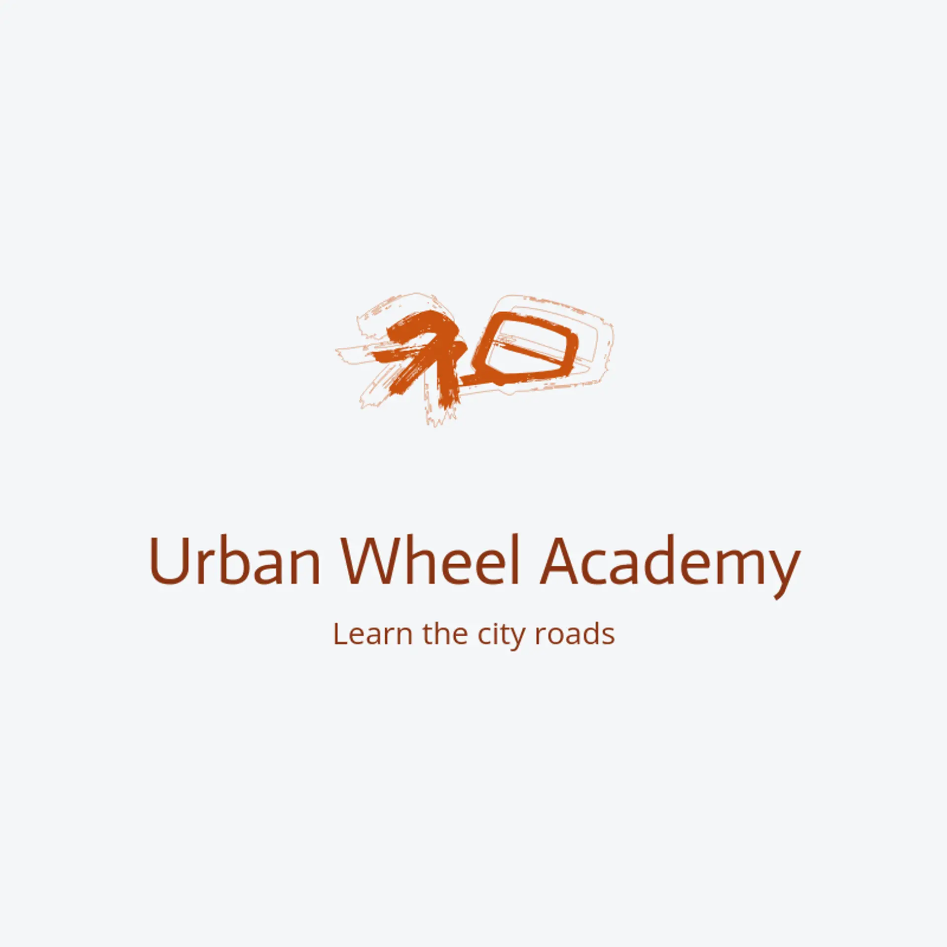 Urban Wheel Academy logo for driving school