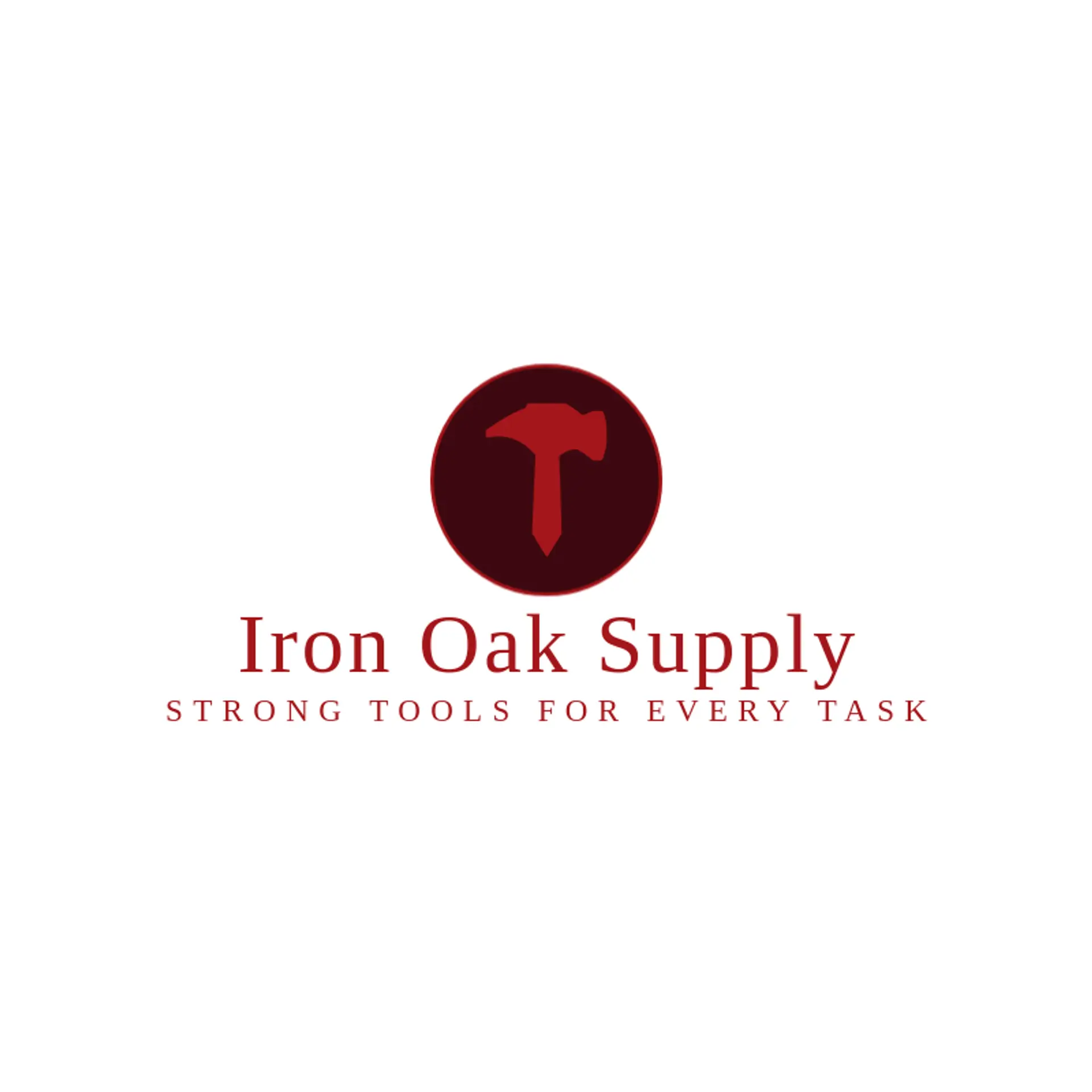 Iron Oak Supply logo for hammer