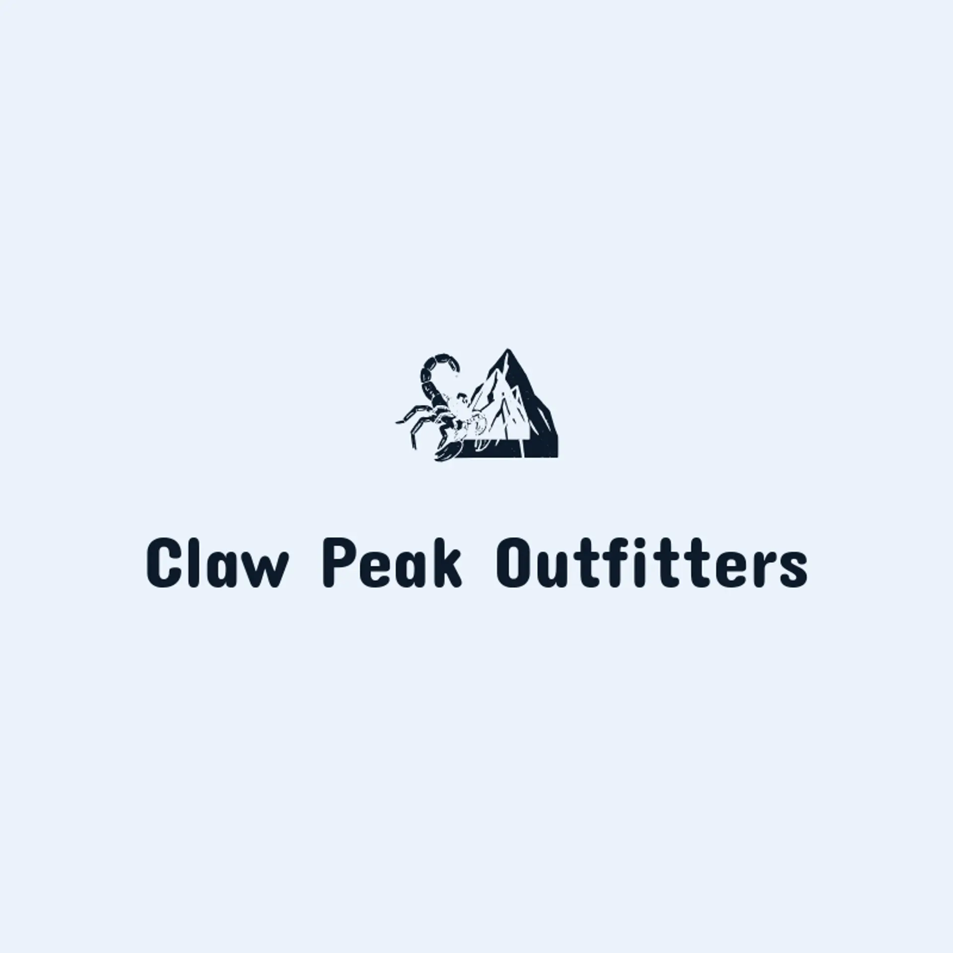 Claw Peak Outfitters logo for scorpion