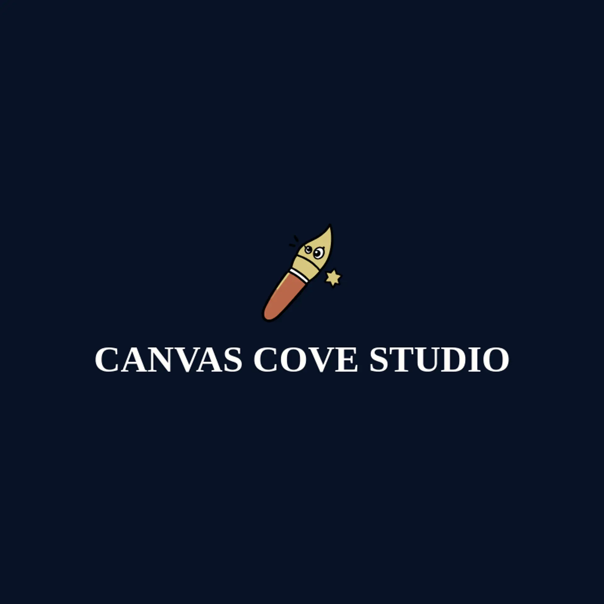 Canvas Cove Studio logo for artistic