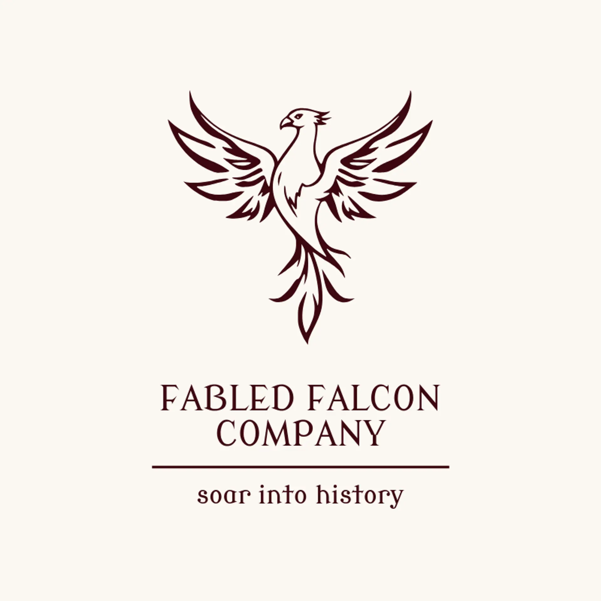 Fabled Falcon Company logo for legendary