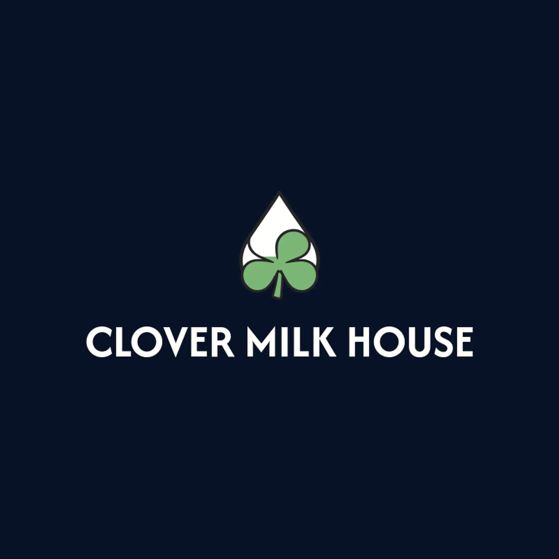 Clover Milk House logo for milk