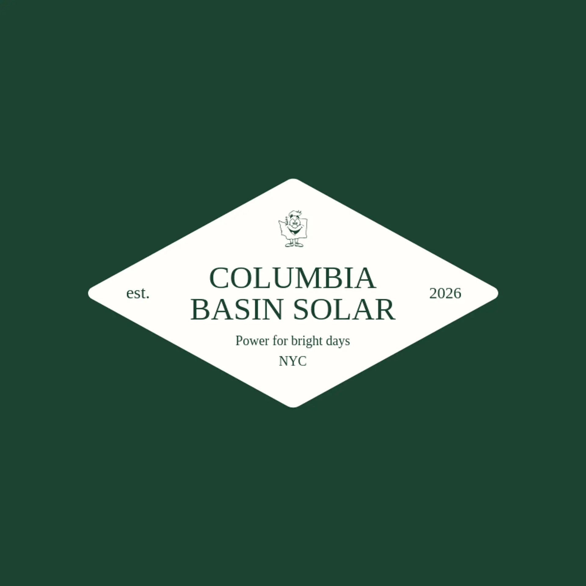 Columbia Basin Solar logo for washington