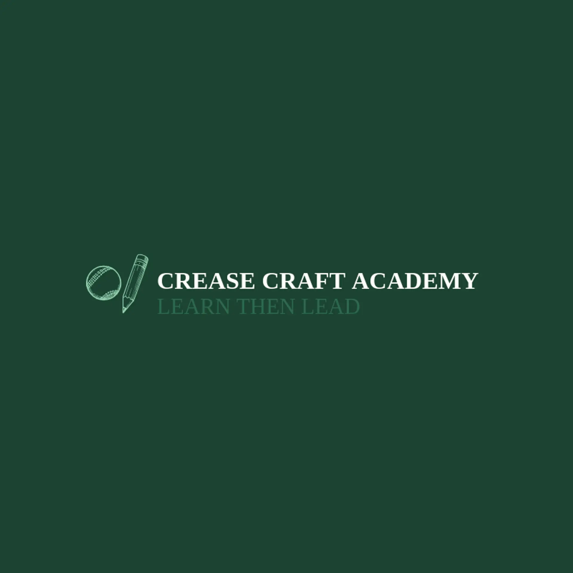 Crease Craft Academy logo for cricket team