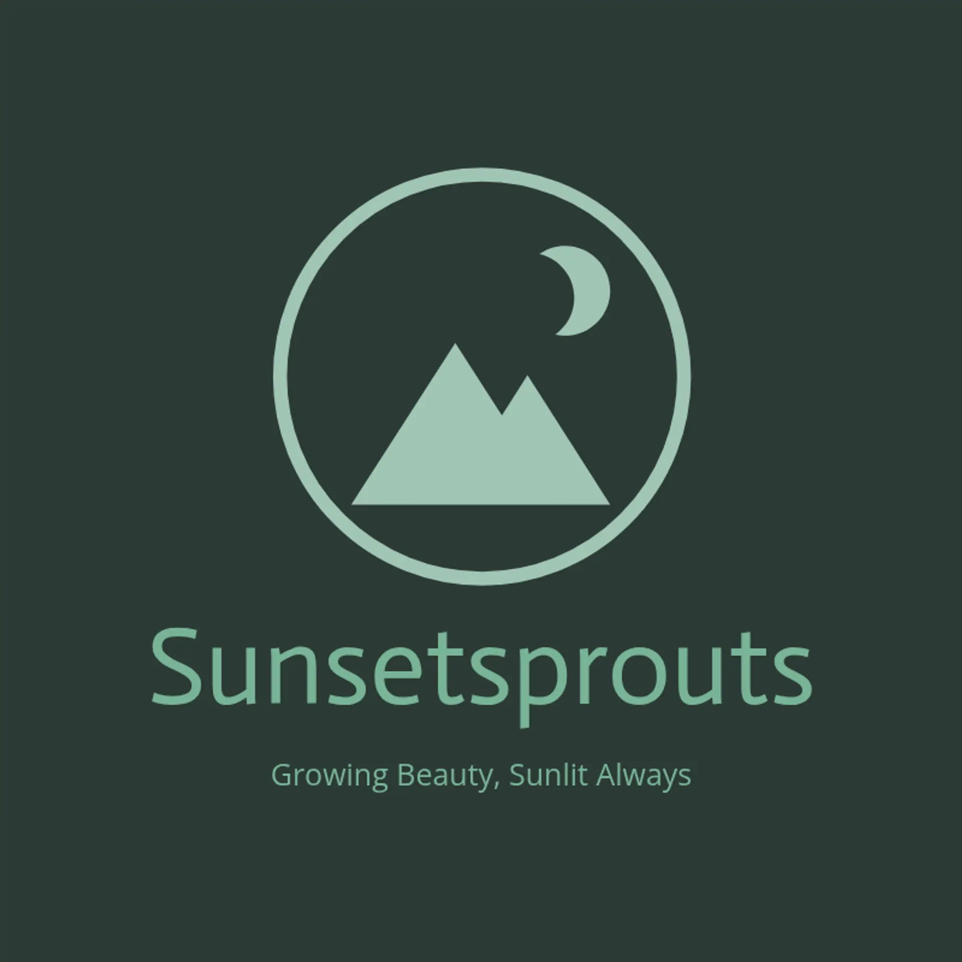 SunsetSprouts logo for cool landscaping