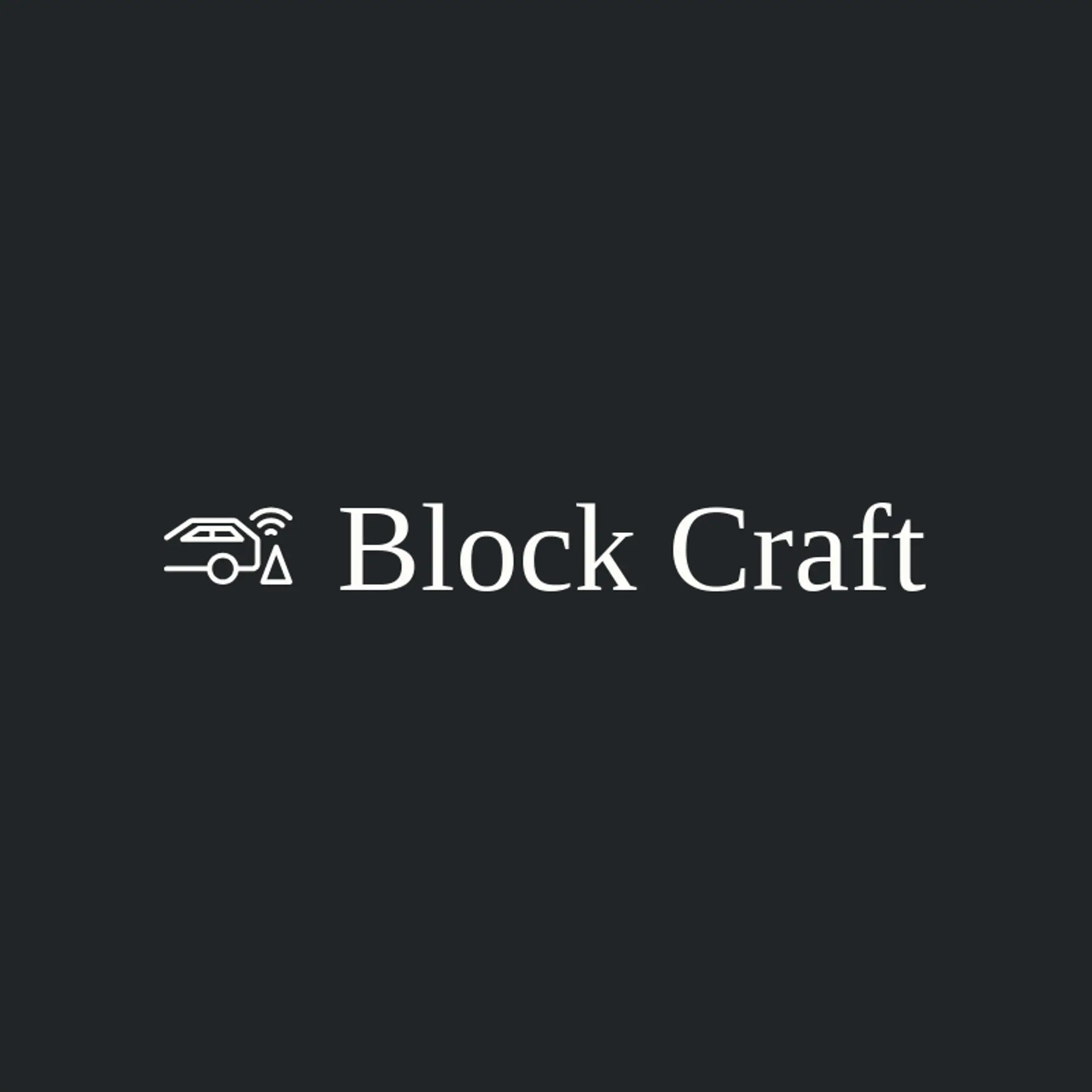 Block Craft logo for block