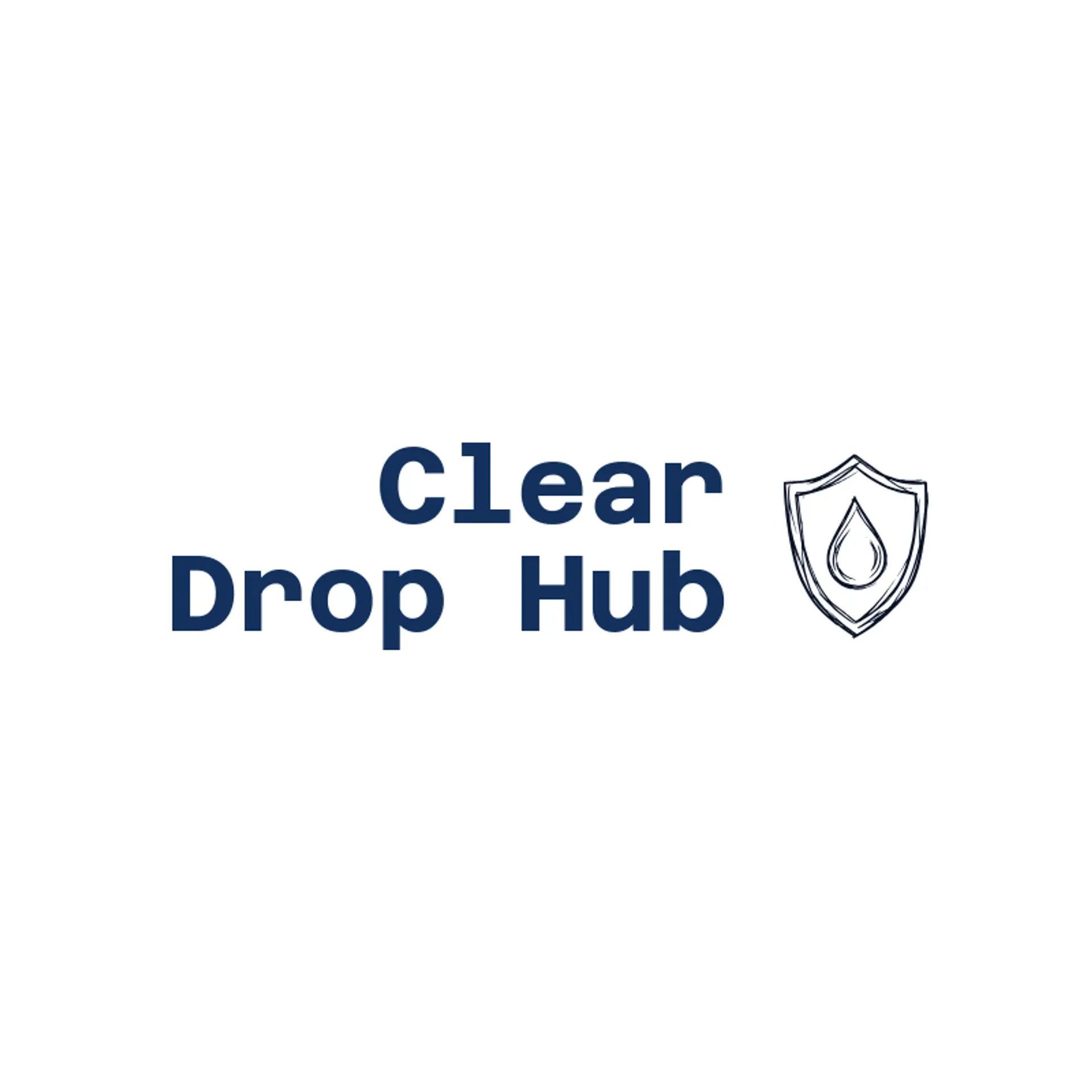Clear Drop Hub logo for water refilling station