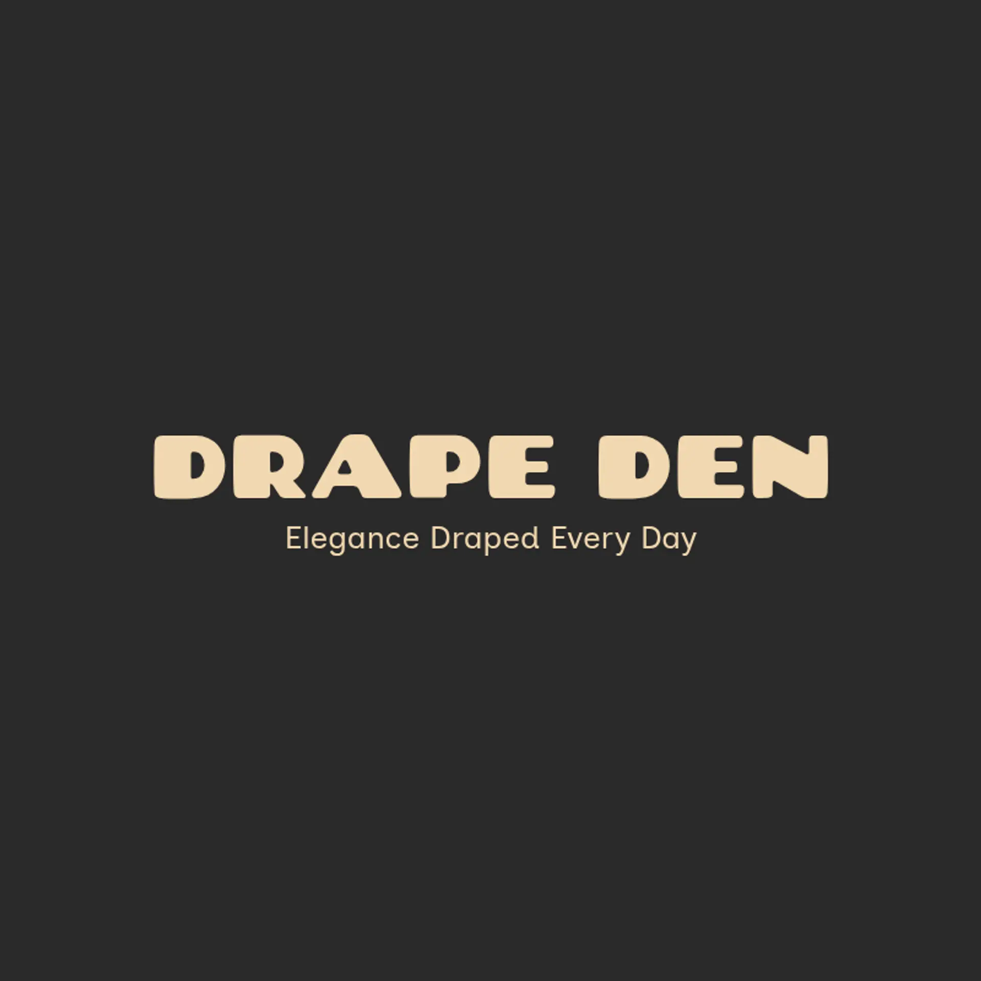 Drape Den logo for fashion line