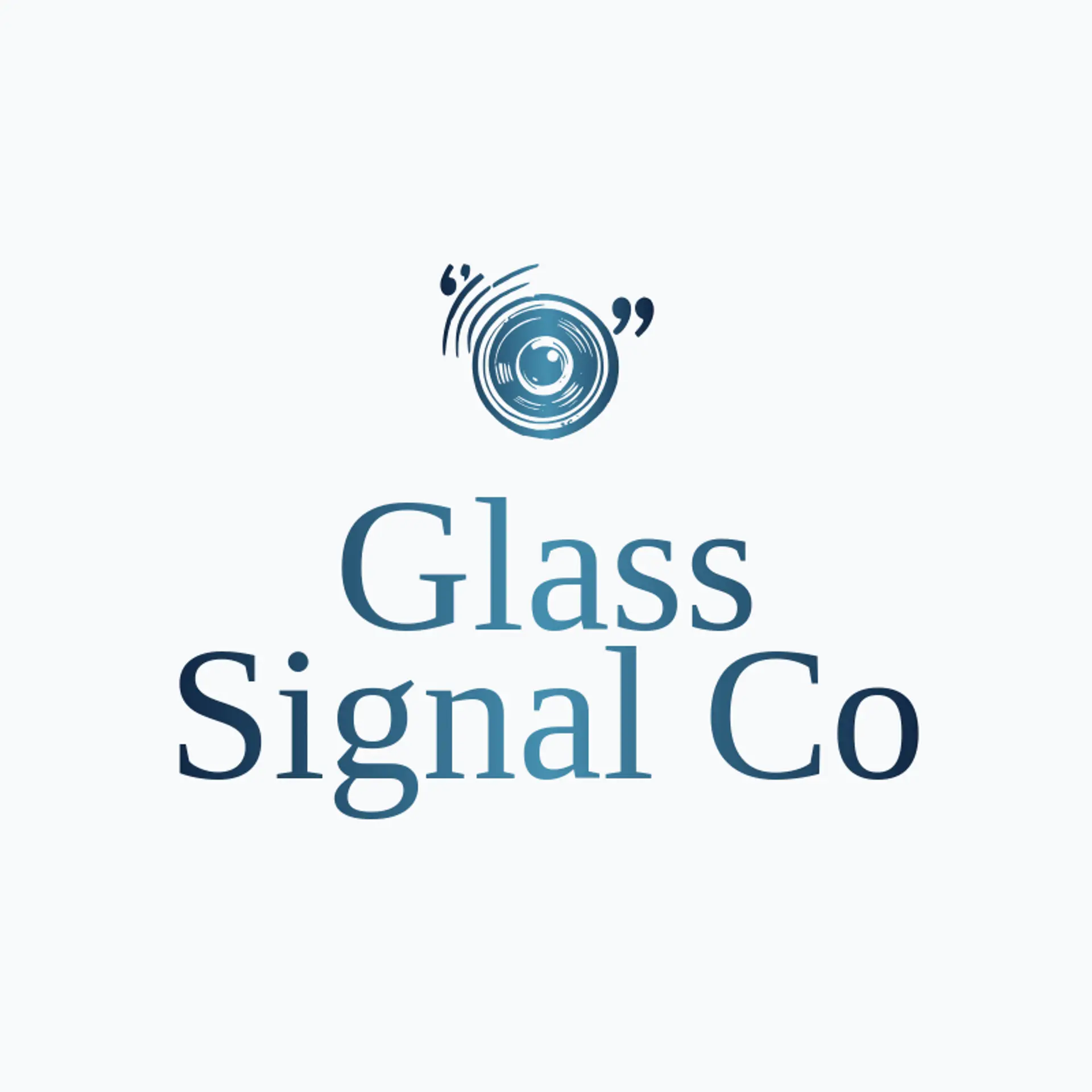 Glass Signal Co logo for lens