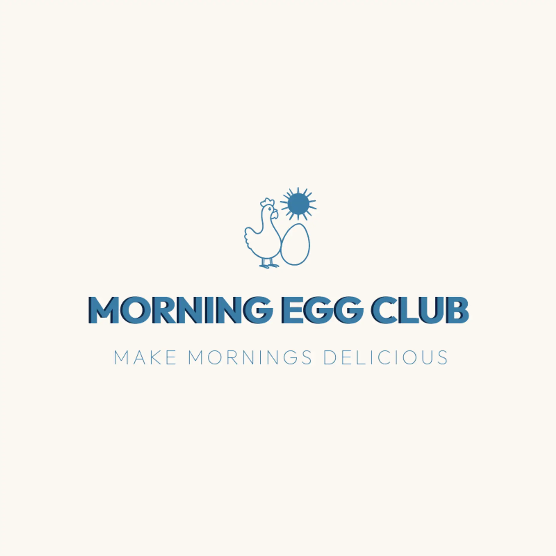 Morning Egg Club logo for chicken