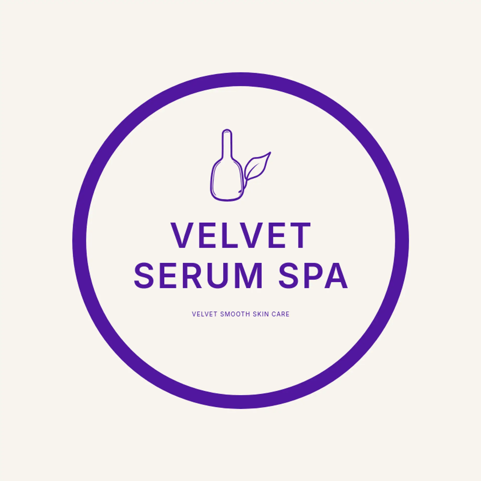 Velvet Serum Spa logo for esthetician