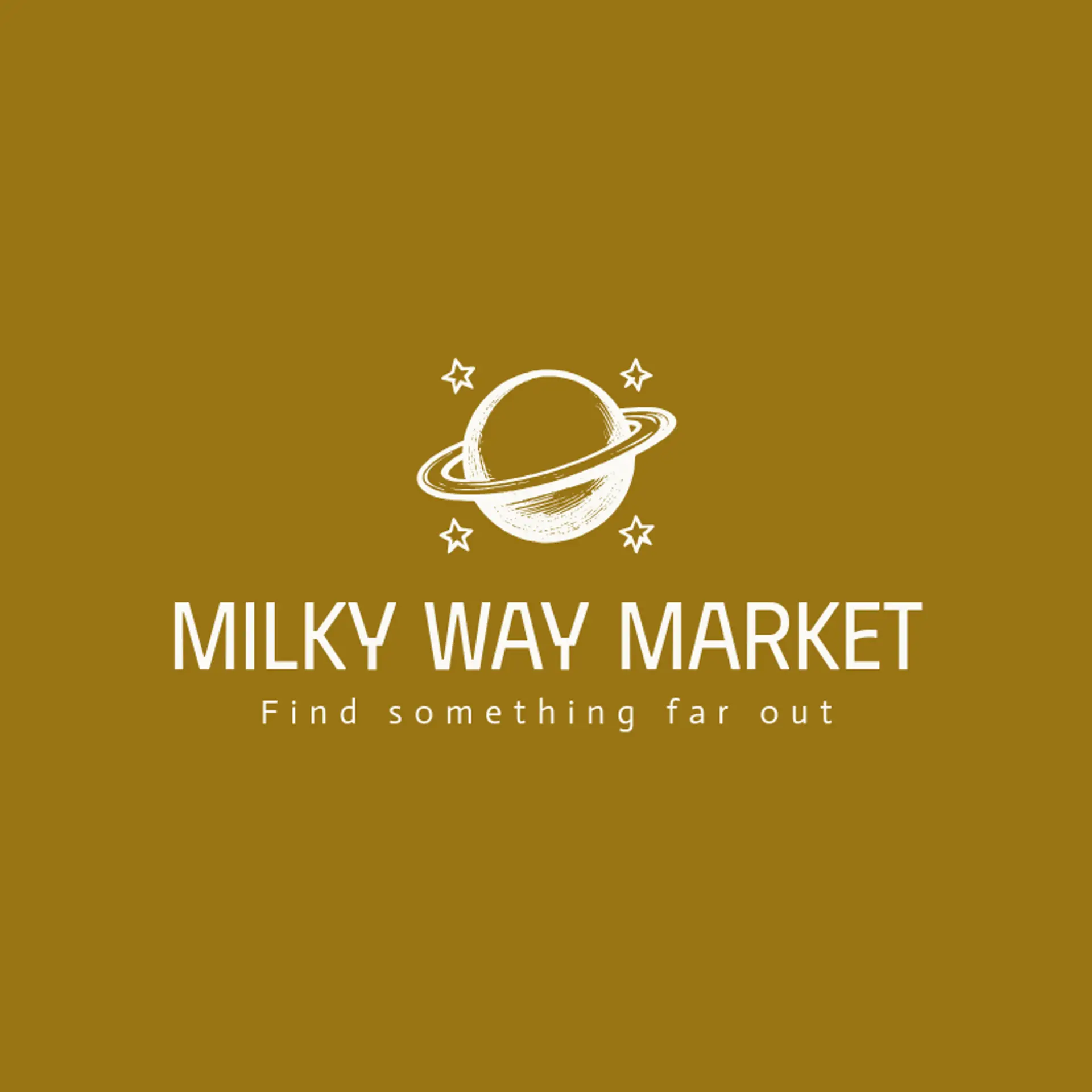 Milky Way Market logo for space