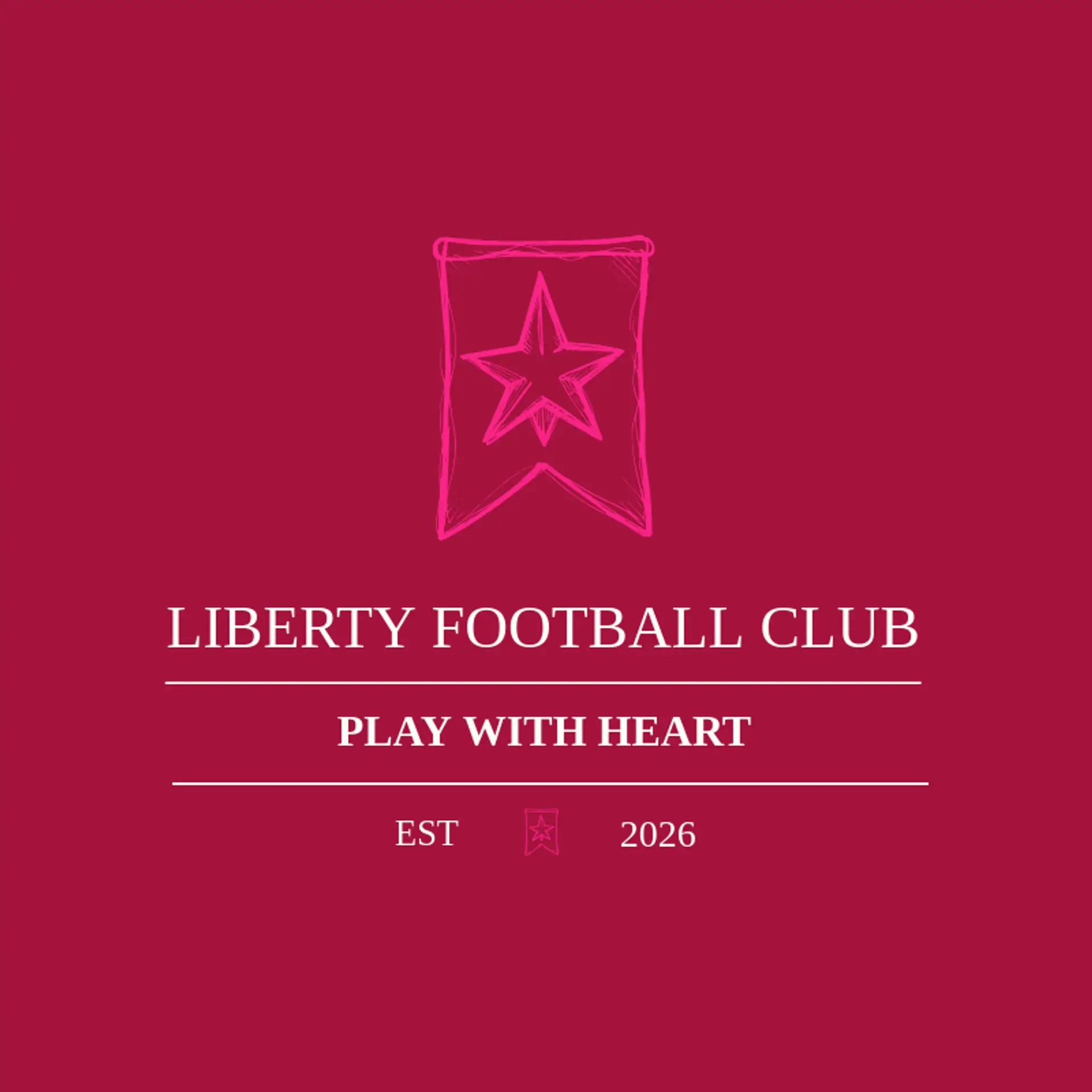 Liberty Football Club logo for american football