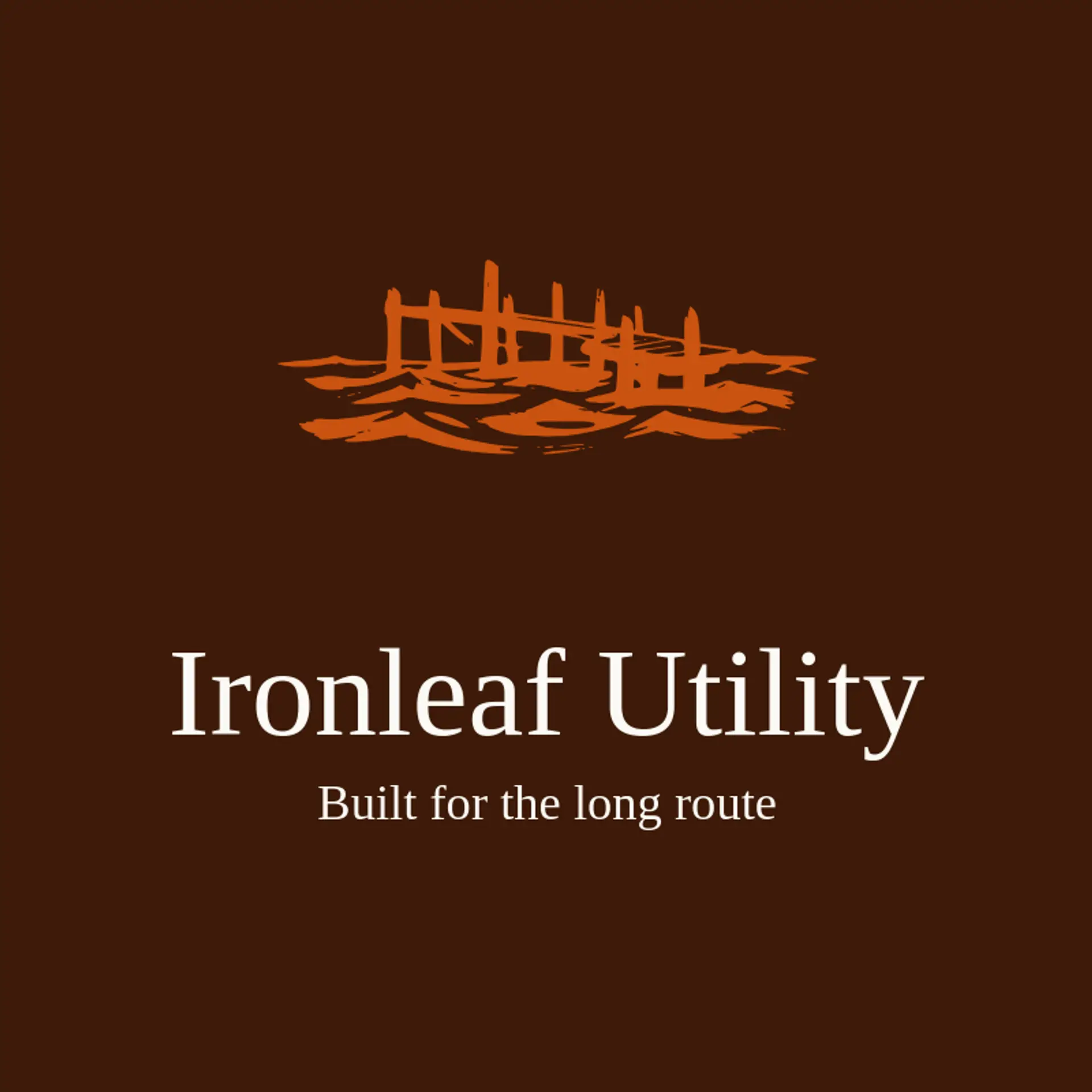 Ironleaf Utility logo for infrastructure