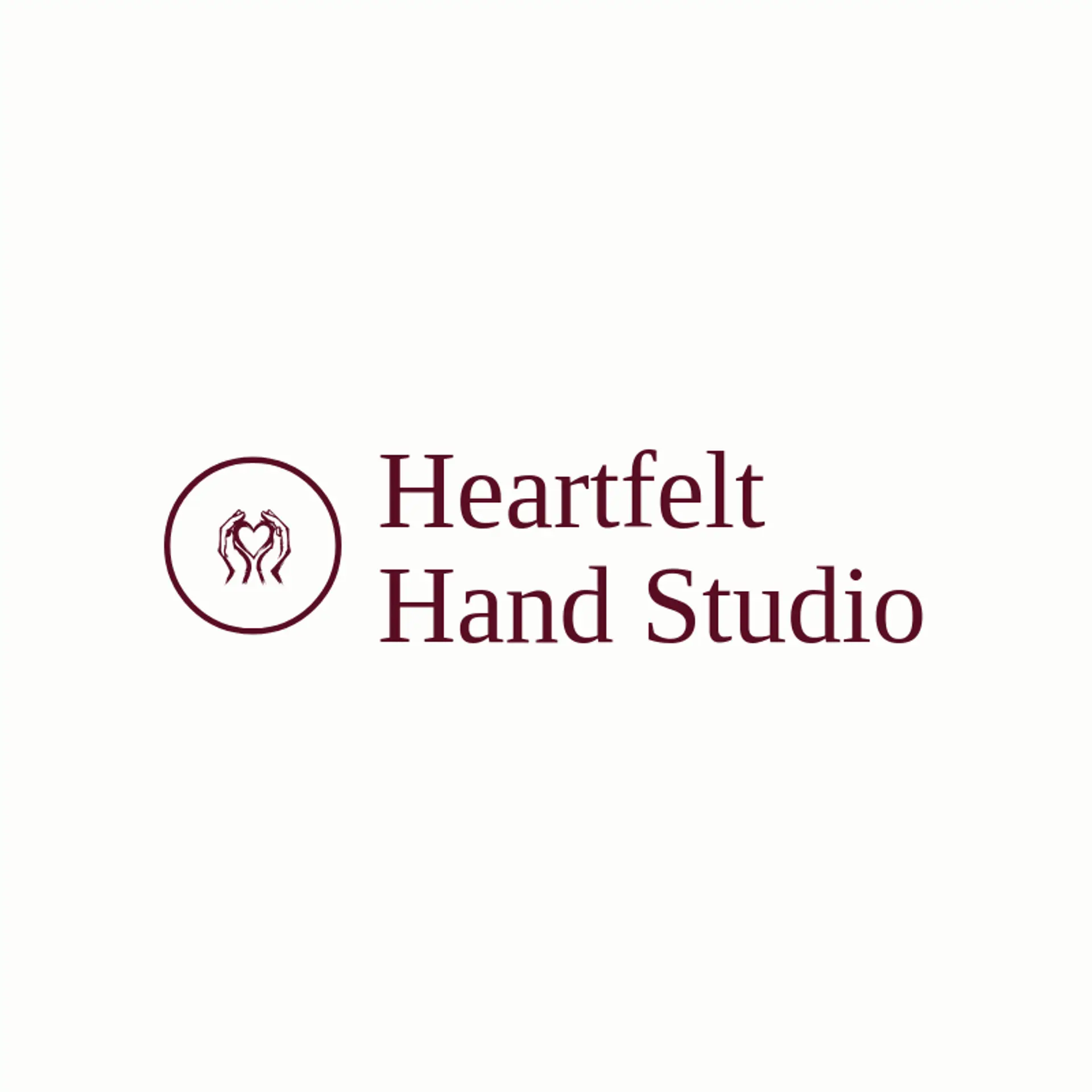 Heartfelt Hand Studio logo for hands