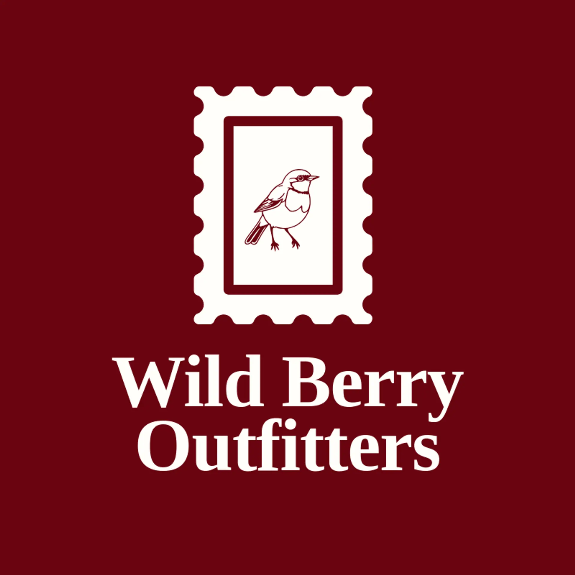 Wild Berry Outfitters logo for robin