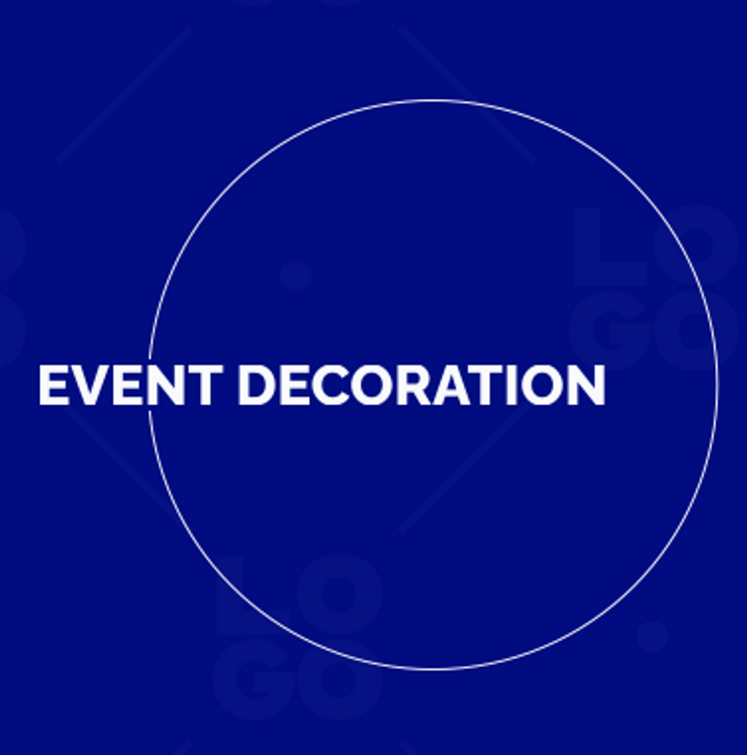 Event Decoration Logo Maker