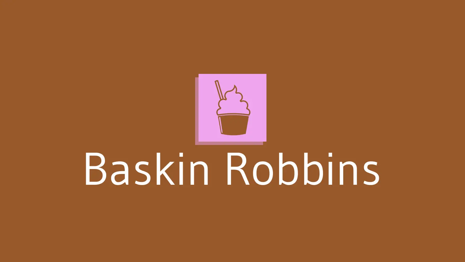 Baskin Robbins logo variation