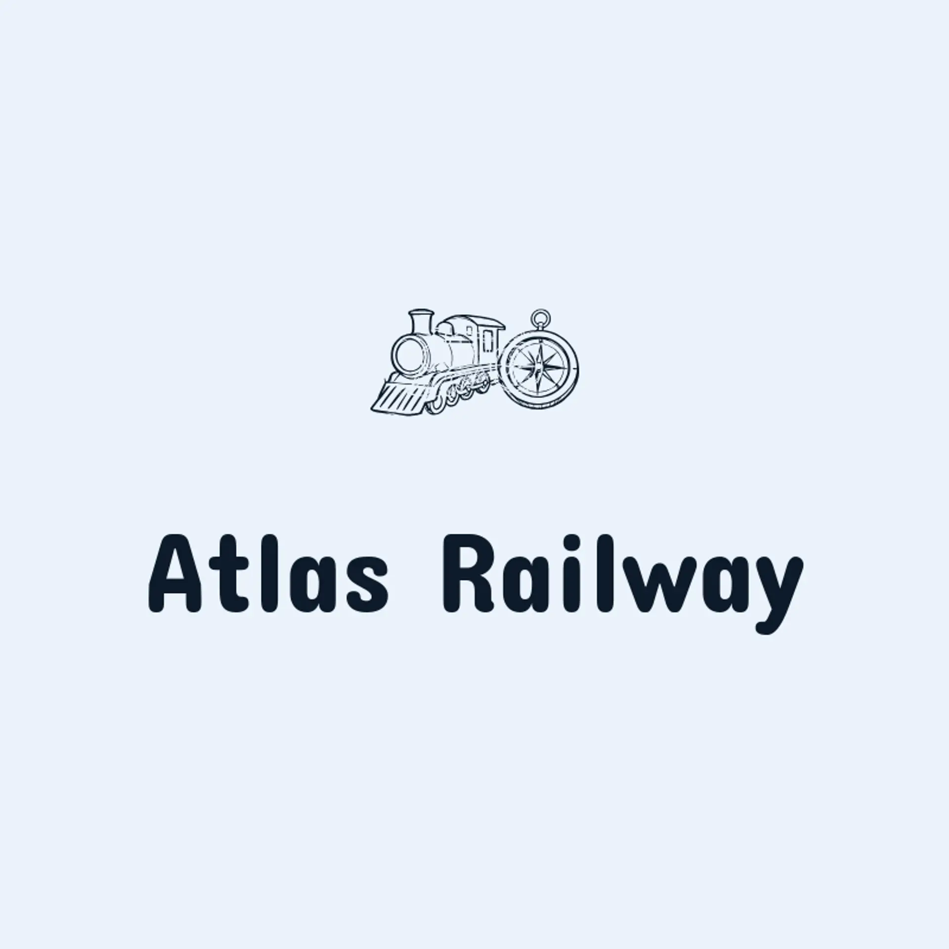 Atlas Railway logo for train