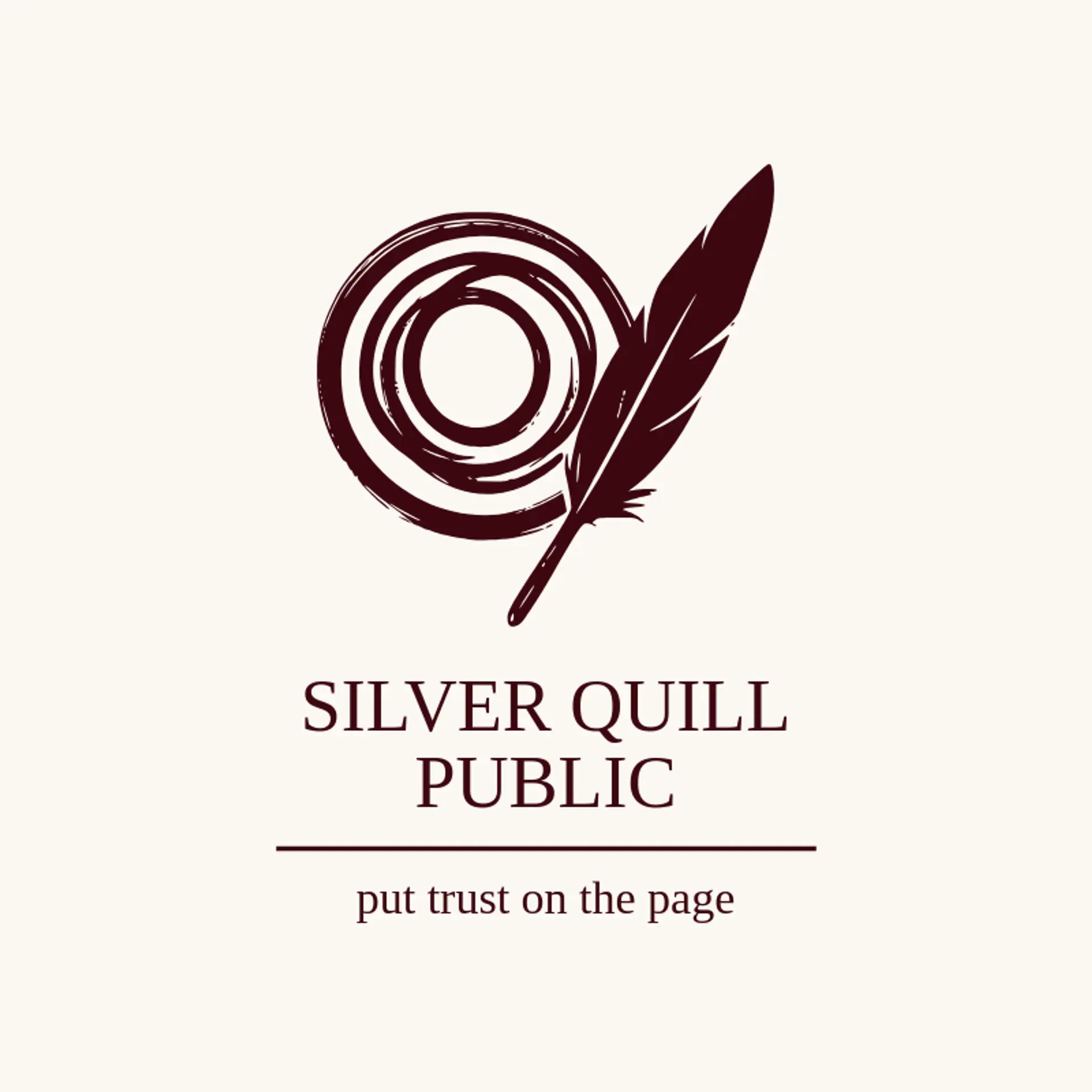 Silver Quill Public logo for notary public