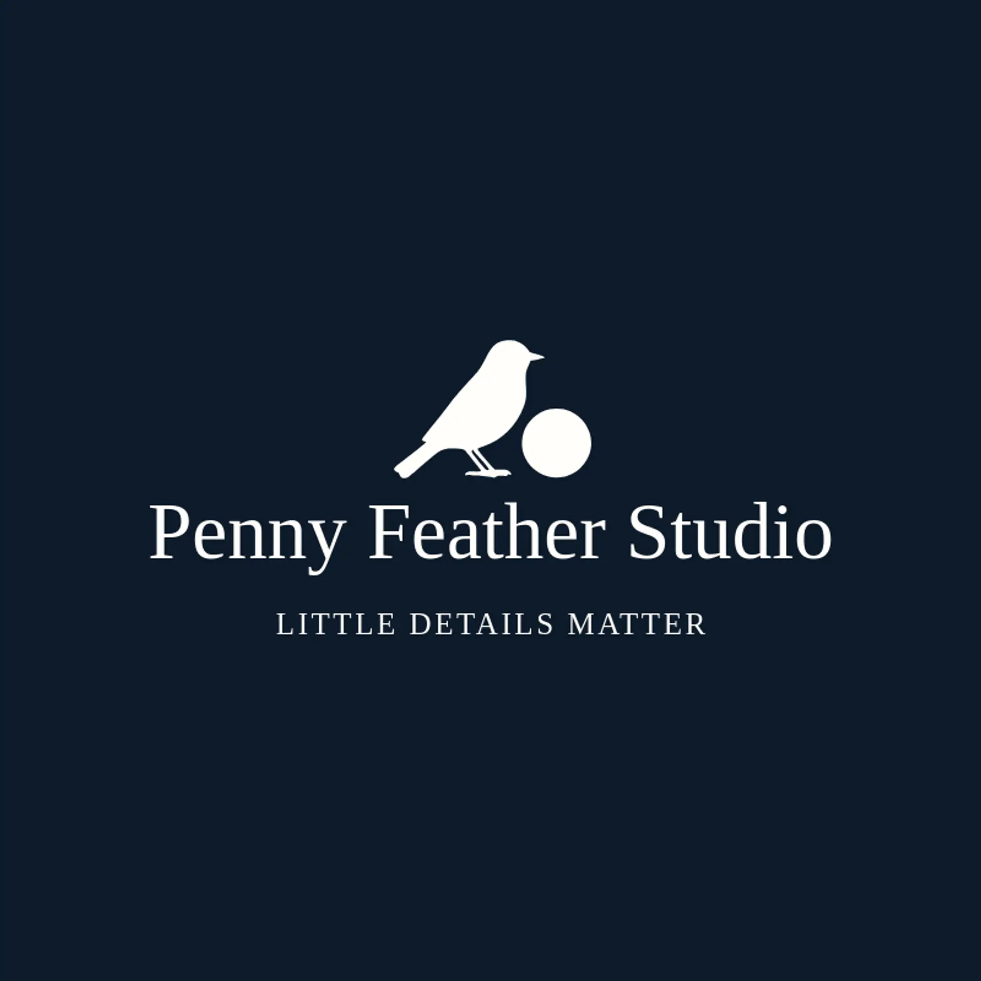 Penny Feather Studio logo for sparrow