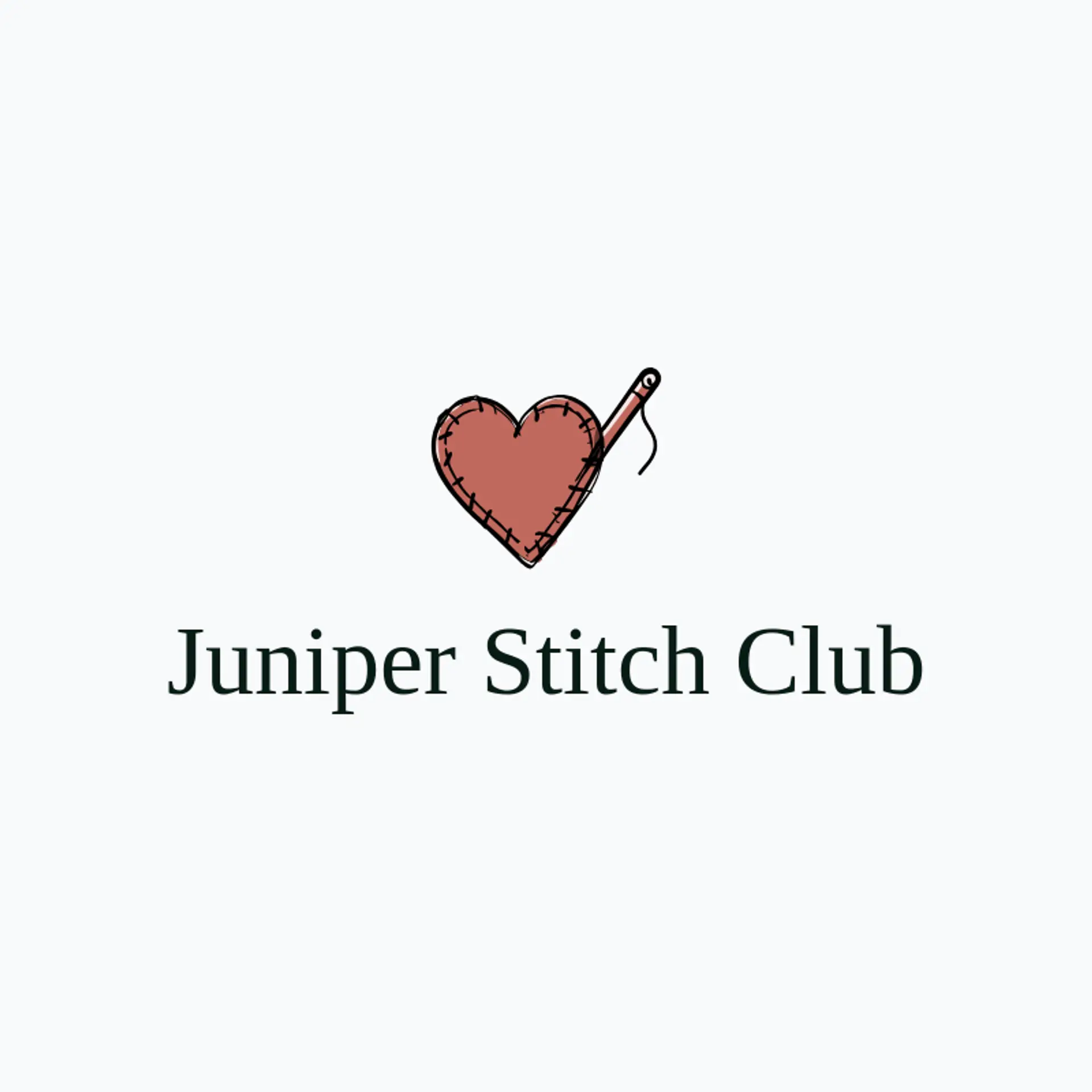 Juniper Stitch Club logo for handmade