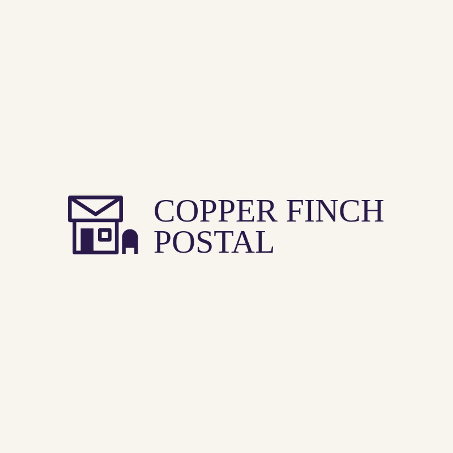 Copper Finch Postal logo for post office