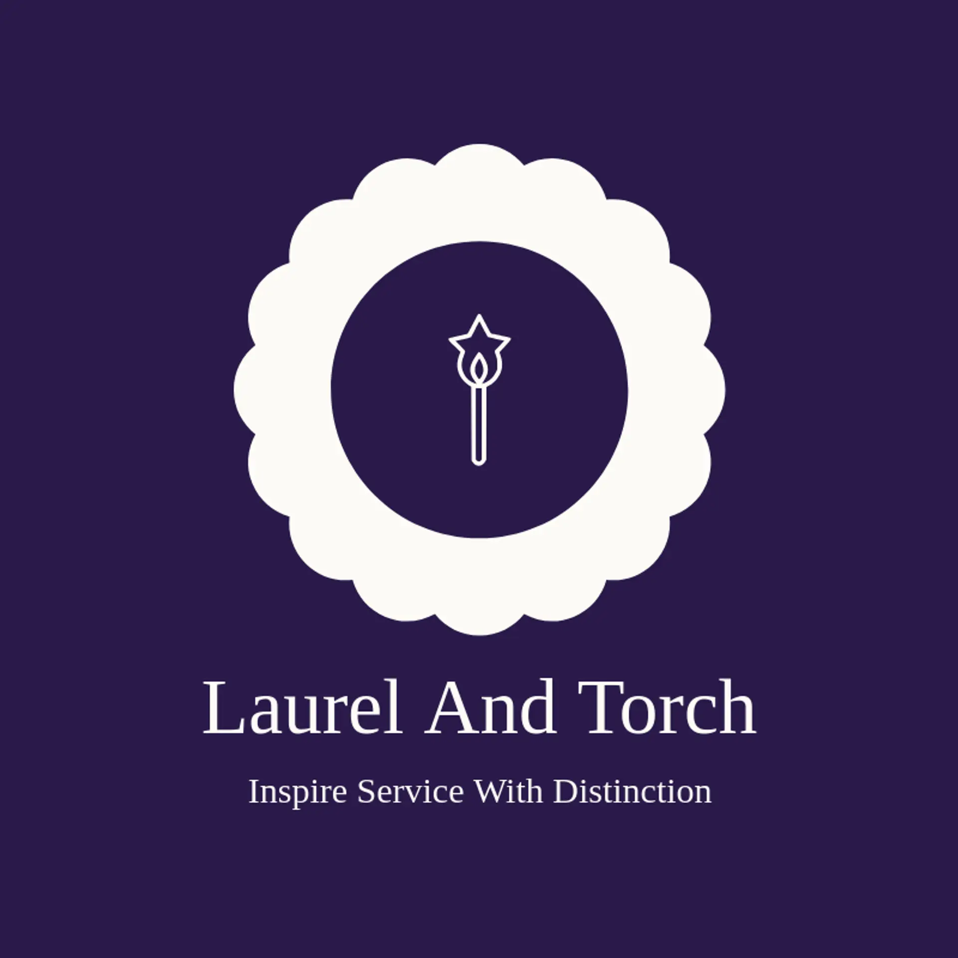 Laurel and Torch logo for official