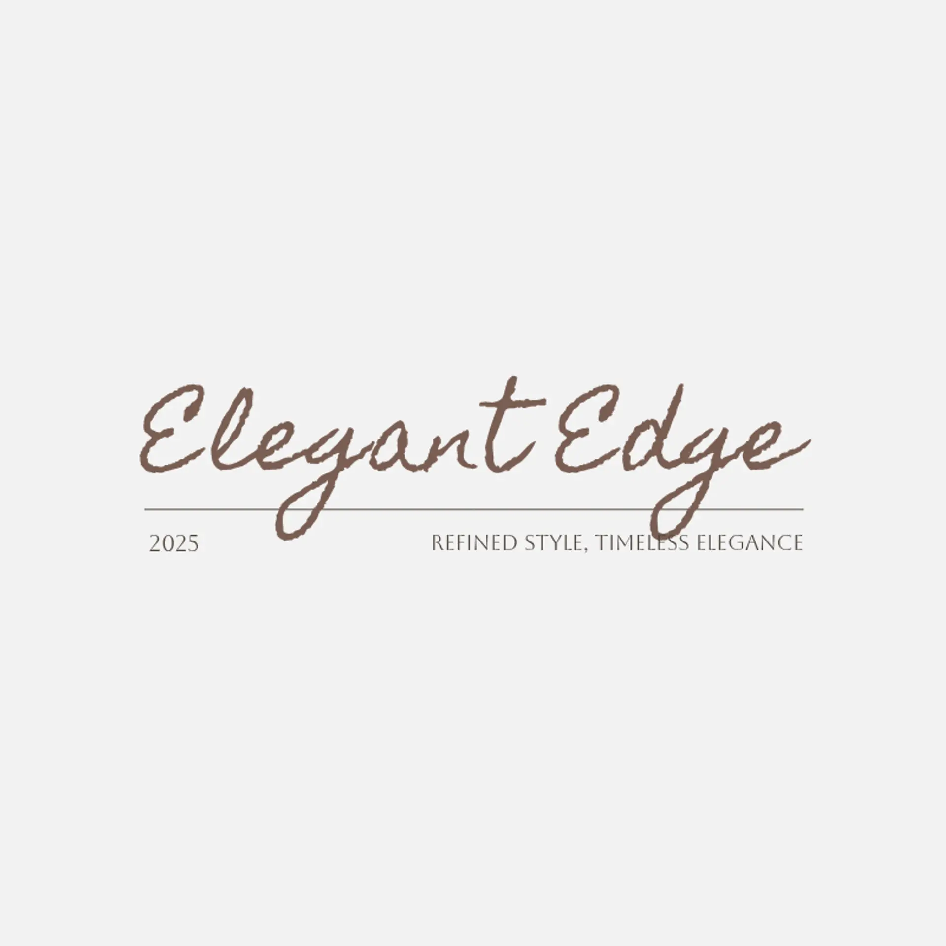 Elegant Edge logo for classic fashion