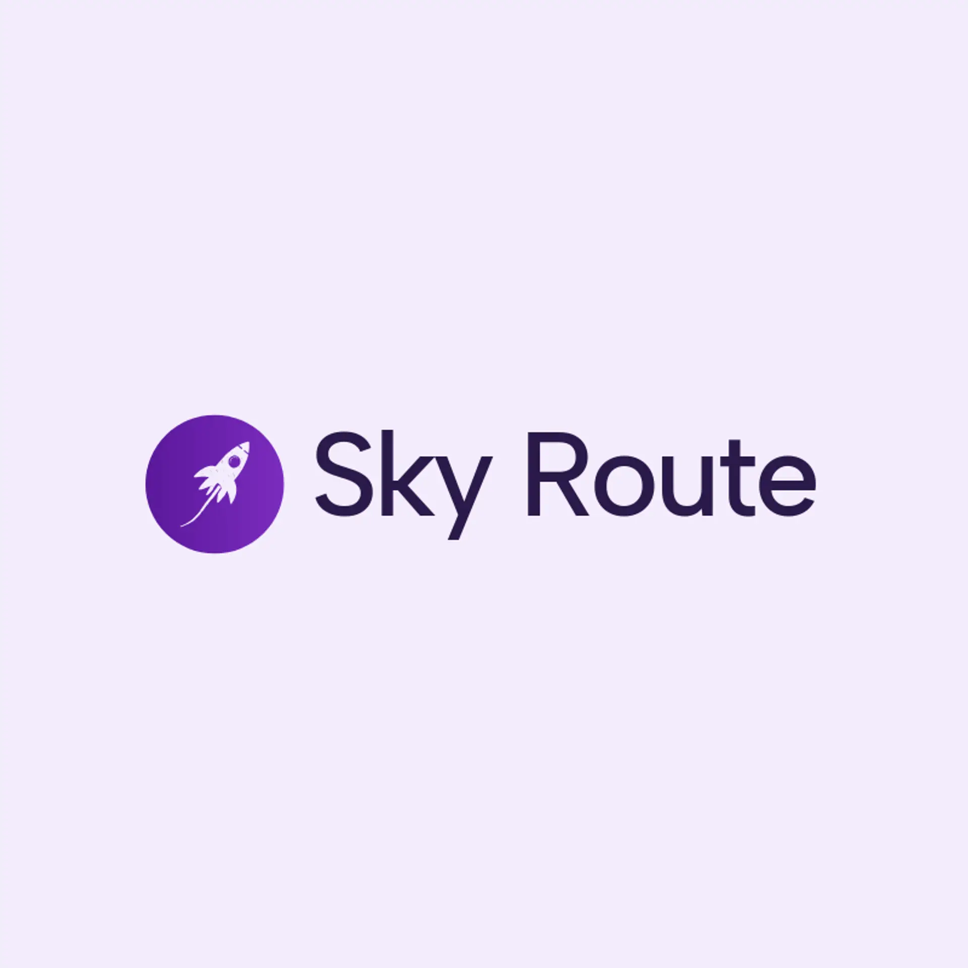 Sky Route logo for rocket