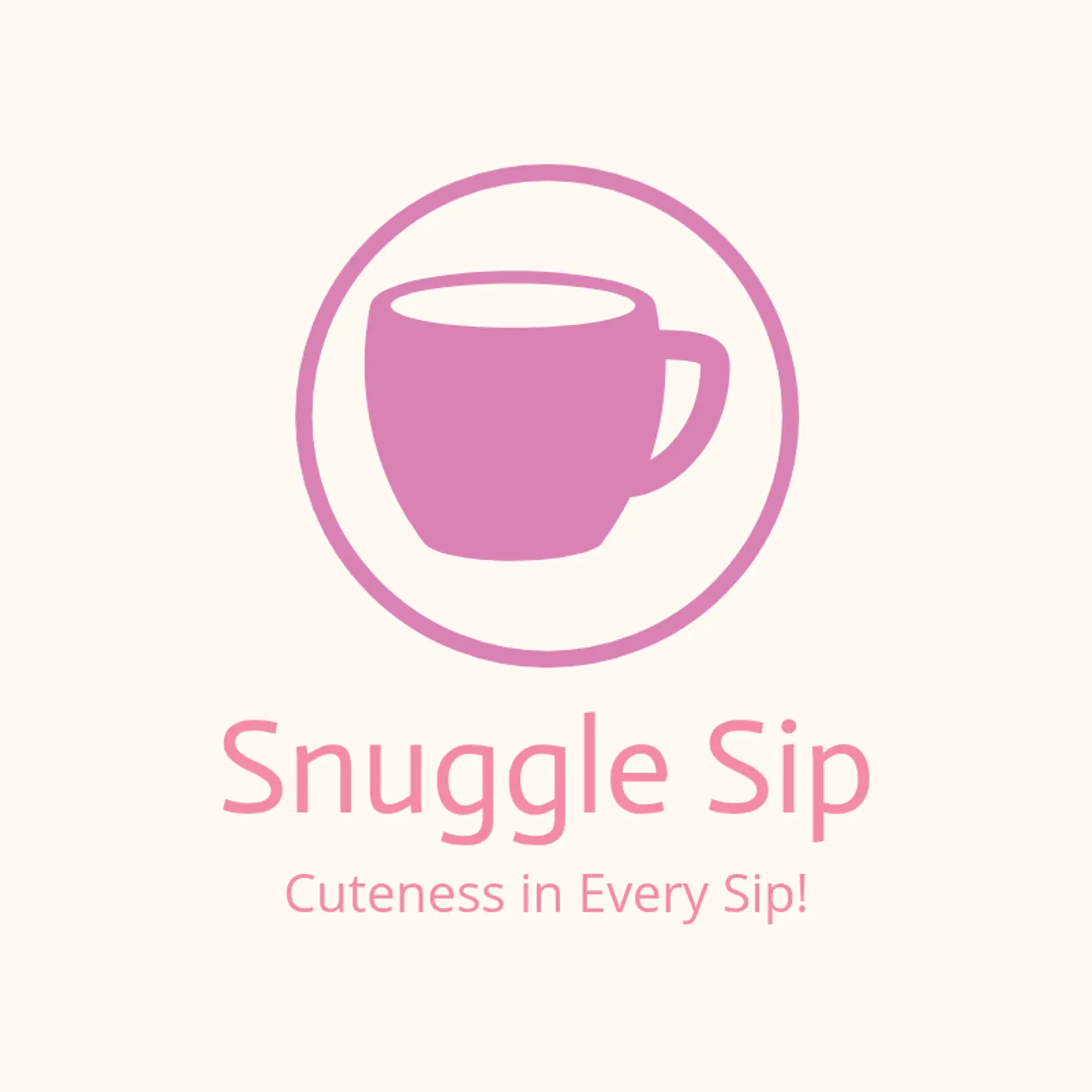Pinky Potion logo for cute cafe