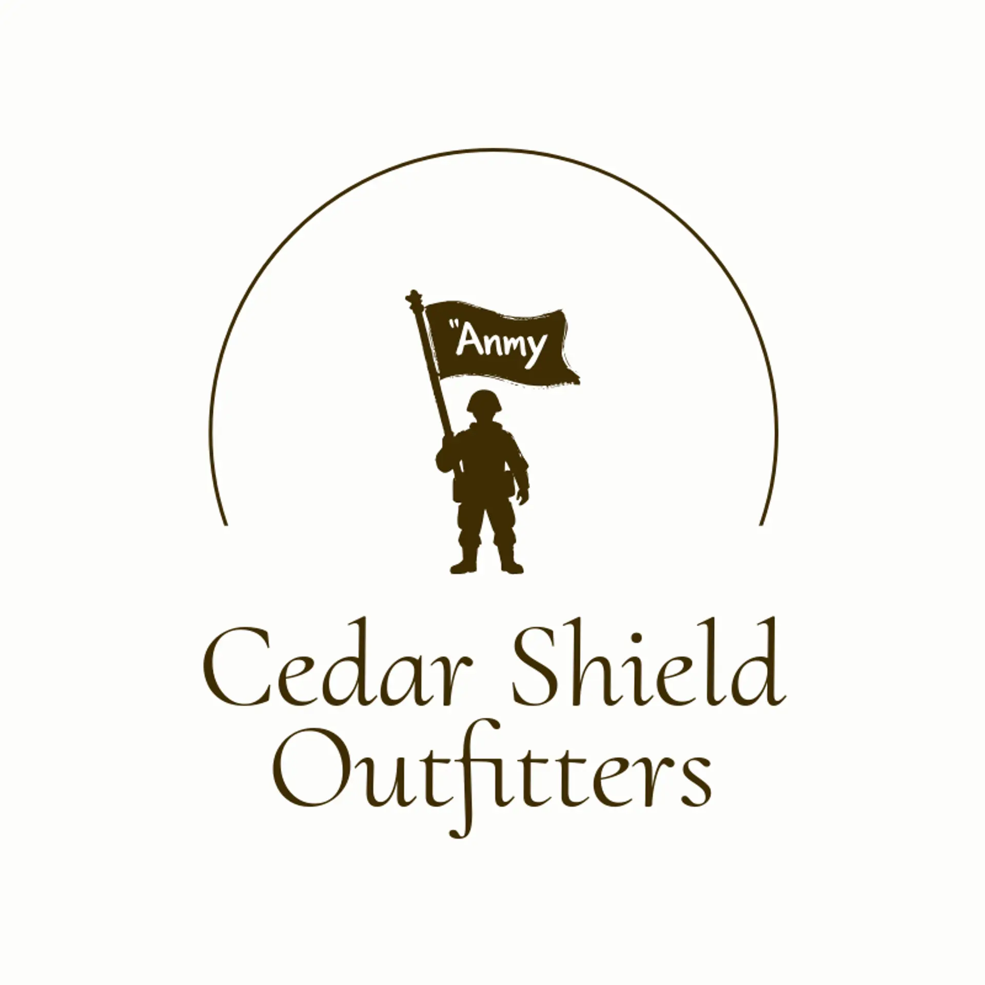 Cedar Shield Outfitters logo for infantry