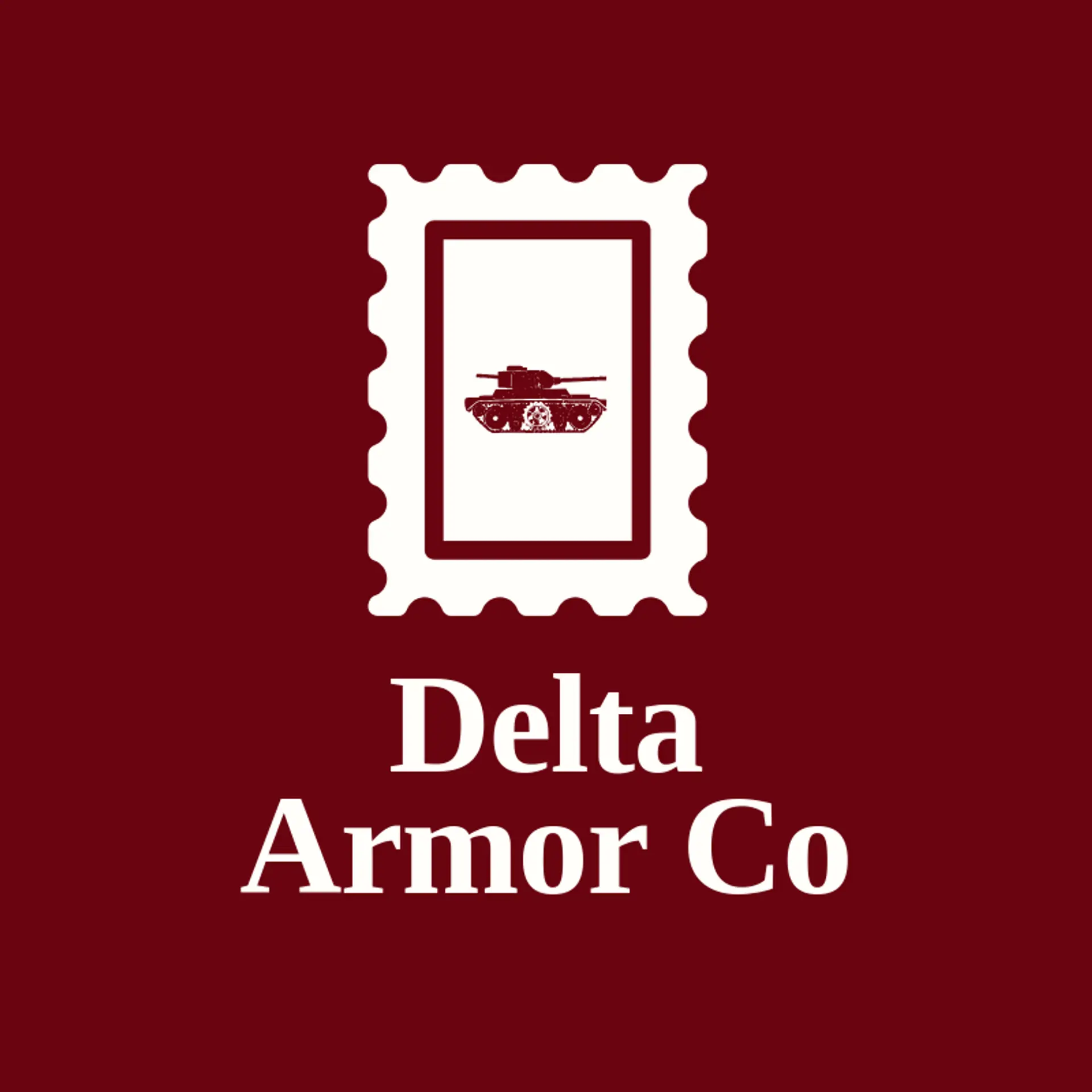 Delta Armor Co logo for tank