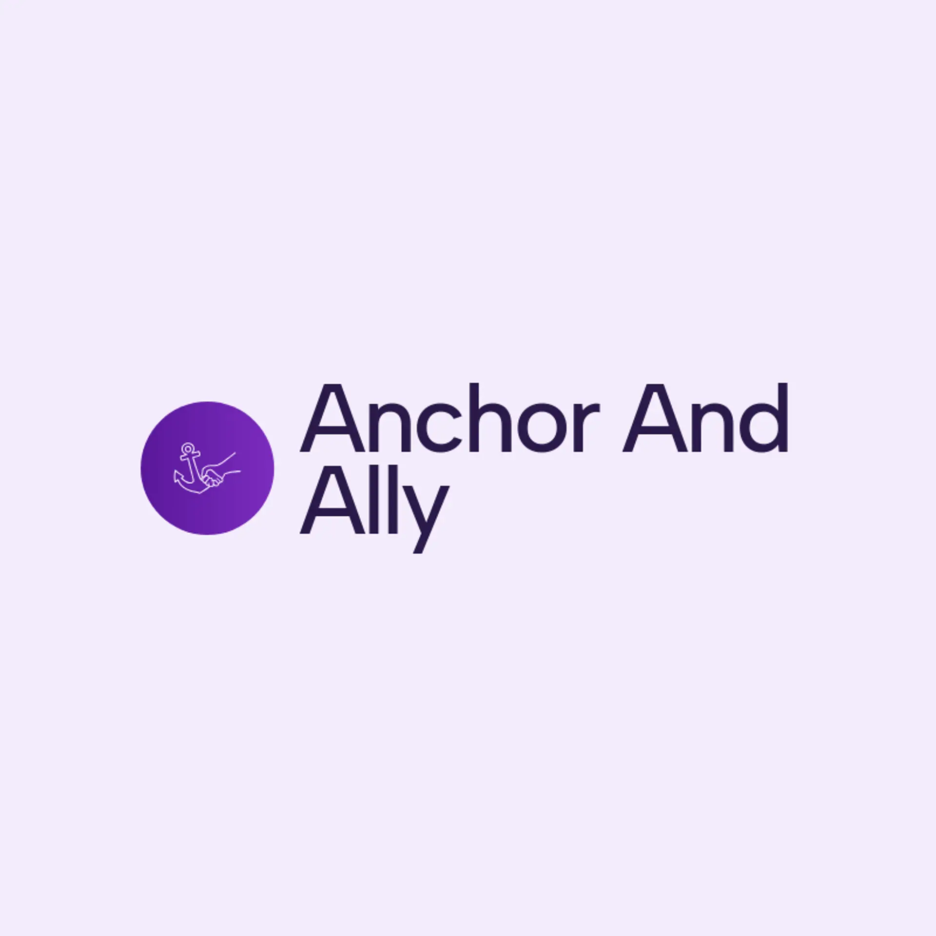 Anchor and Ally logo for handshake