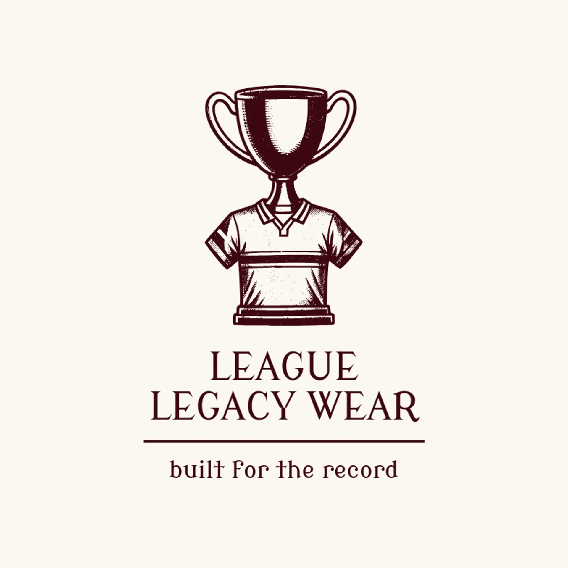 League Legacy Wear logo for jersey