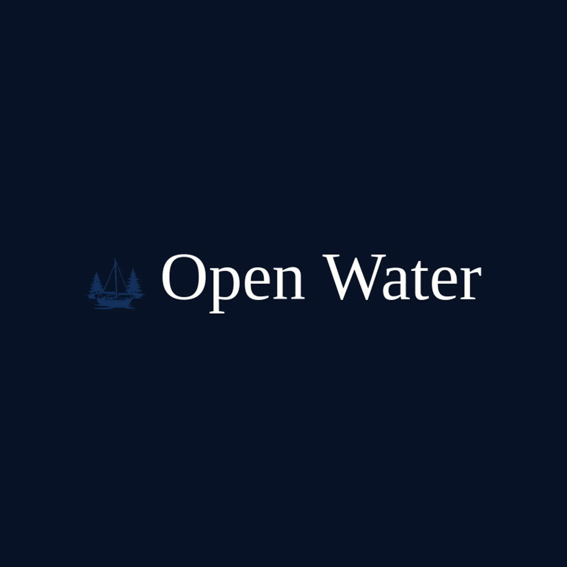 Open Water logo for marina